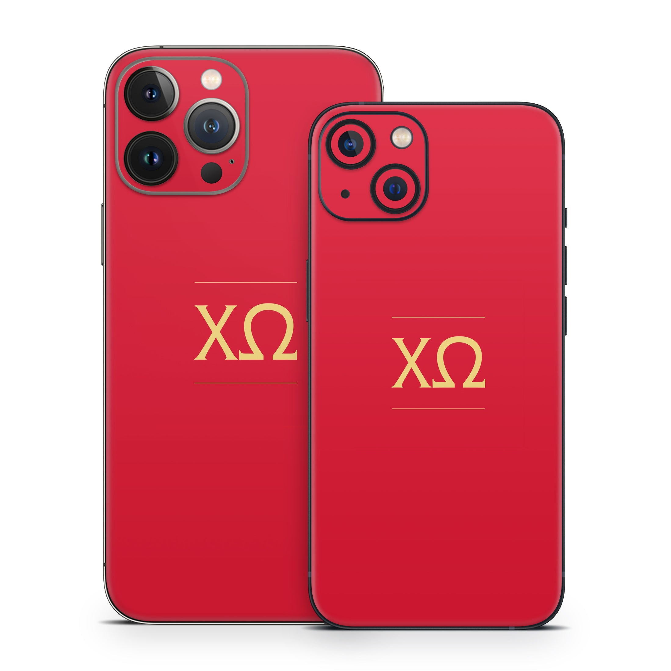 Chi Omega Letters Cardinal - Apple iPhone 13 Skin