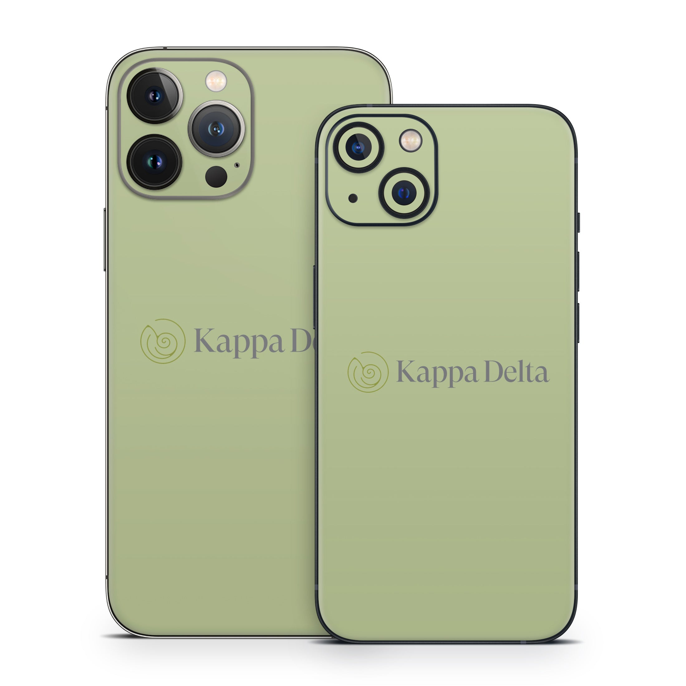 Kappa Delta Secondary Logo Light Olive - Apple iPhone 13 Skin