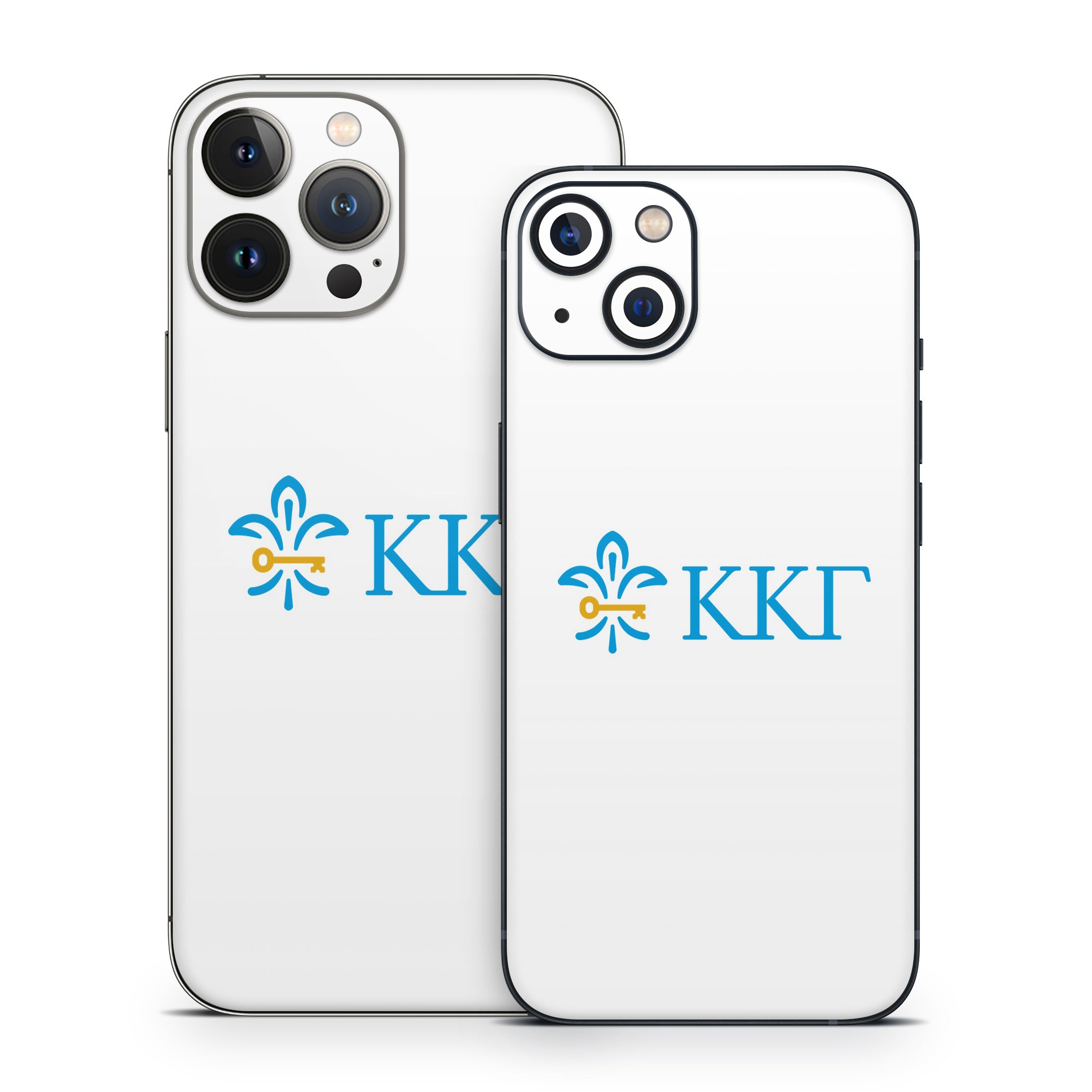 Kappa Kappa Gamma Letterkey Horizontal White - Apple iPhone 13 Skin