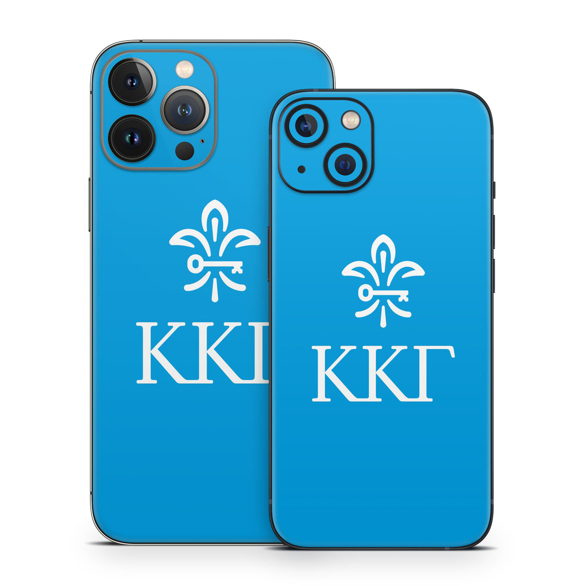 Kappa Kappa Gamma Letterkey Vertical Gamma Blue - Apple iPhone 13 Skin