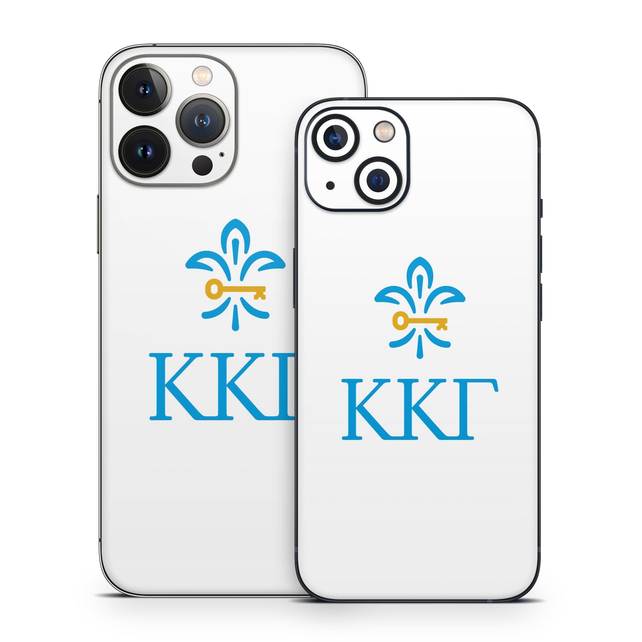 Kappa Kappa Gamma Letterkey Vertical White - Apple iPhone 13 Skin