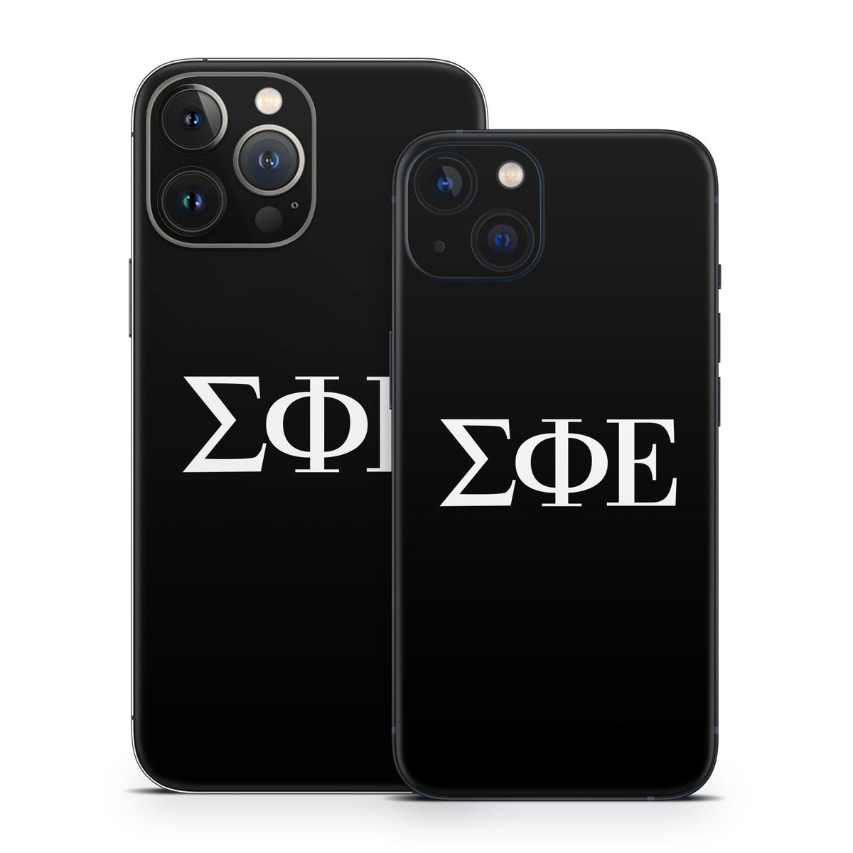 Sigma Phi Epsilon Greek Letters Black - Apple iPhone 13 Skin