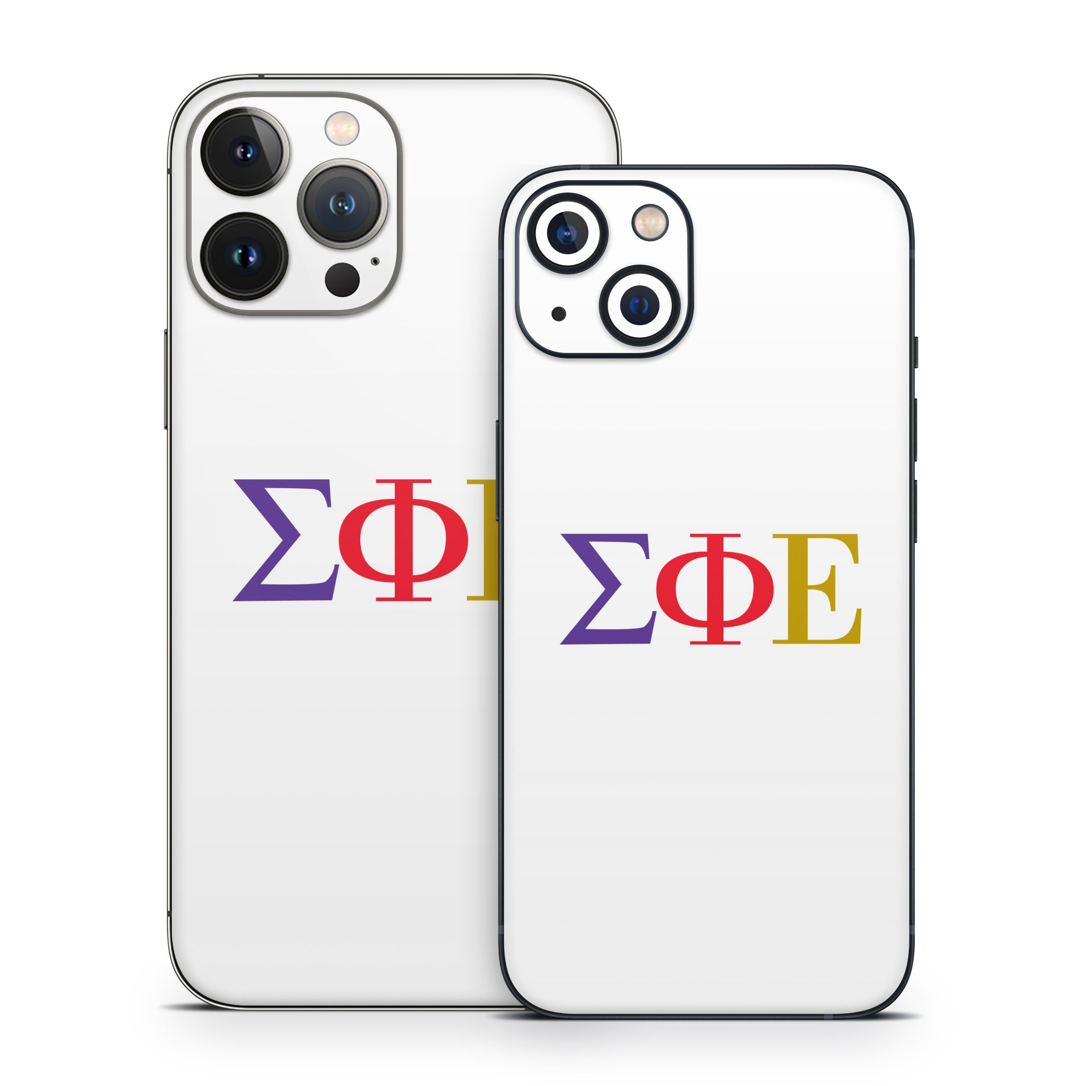 Sigma Phi Epsilon Greek Letters White - Apple iPhone 13 Skin