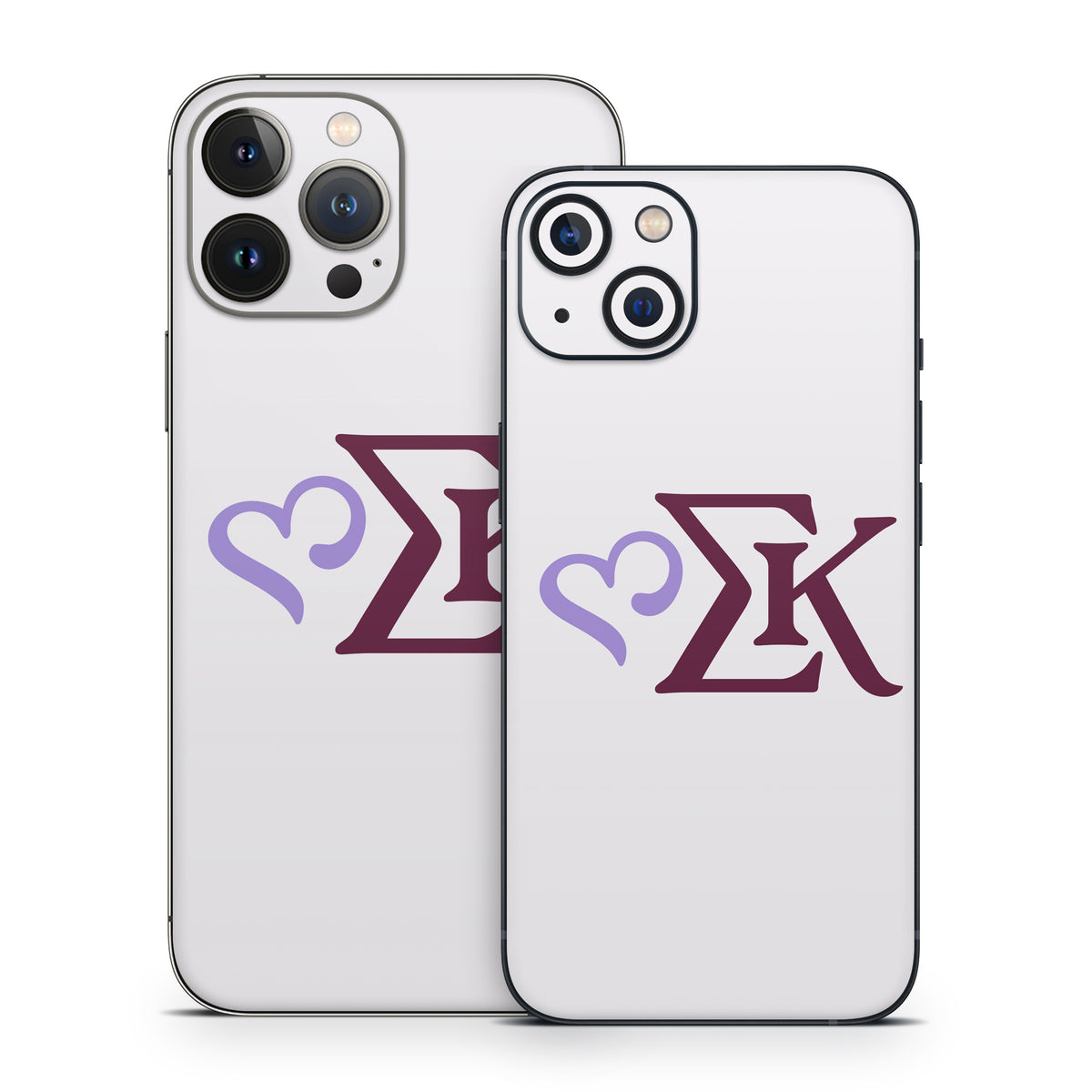 Sigma Kappa Greek Letters Two Color on Dove Love - Apple iPhone 13 Skin
