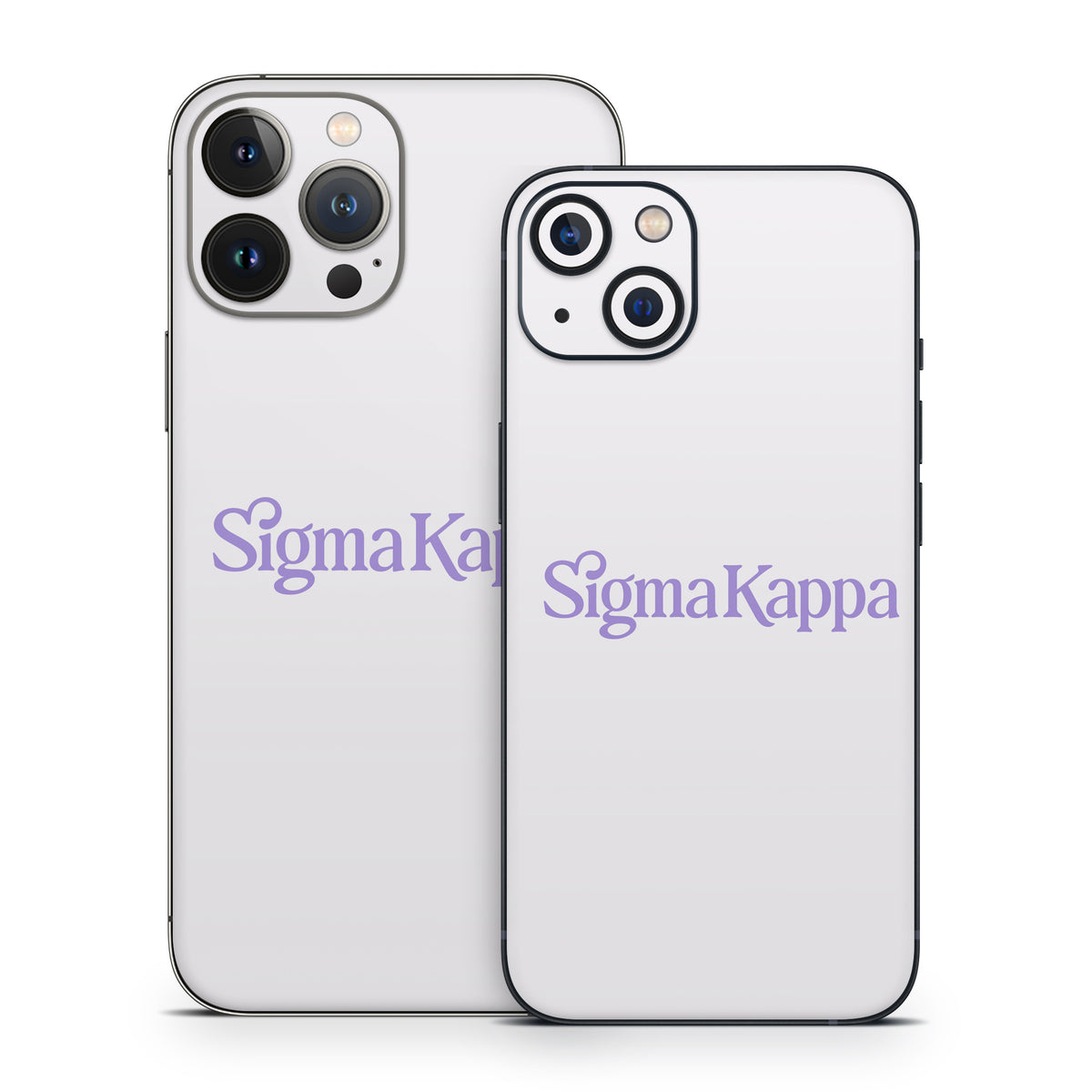 Sigma Kappa Primary Logo Legacy Lavender on Dove Love - Apple iPhone 13 Skin