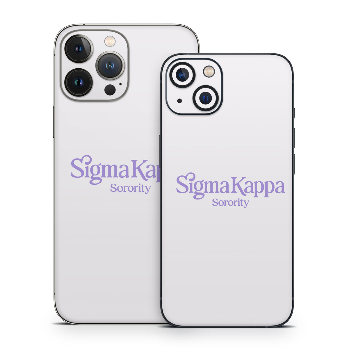Sigma Kappa Sorority Logo Legacy Lavender on Dove Love - Apple iPhone 13 Skin