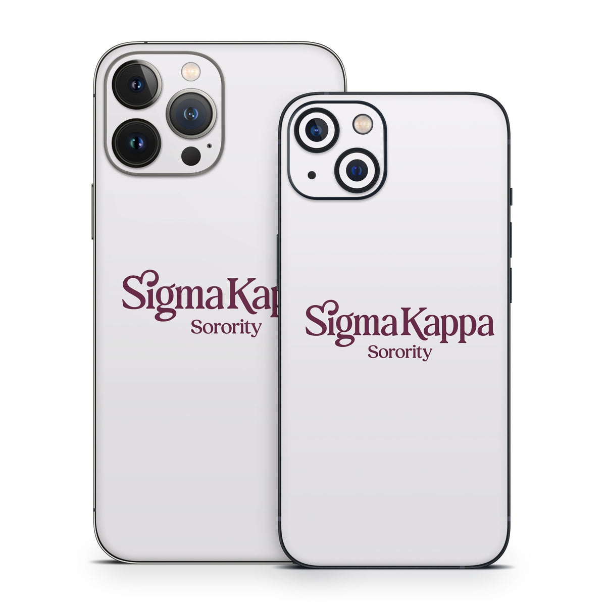 Sigma Kappa Sorority Logo Mary Maroon on Dove Love - Apple iPhone 13 Skin