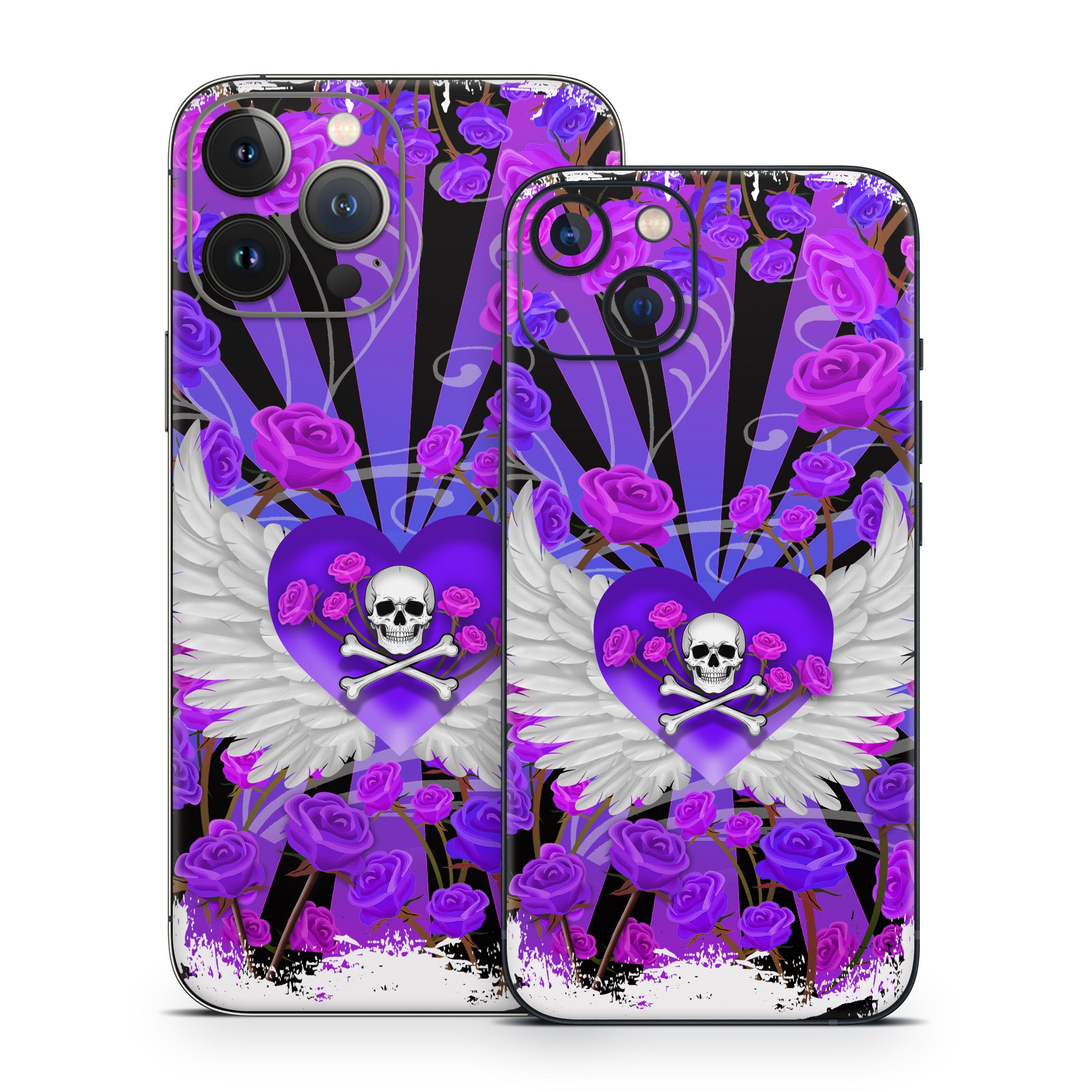 Skull and Roses - Apple iPhone 13 Skin