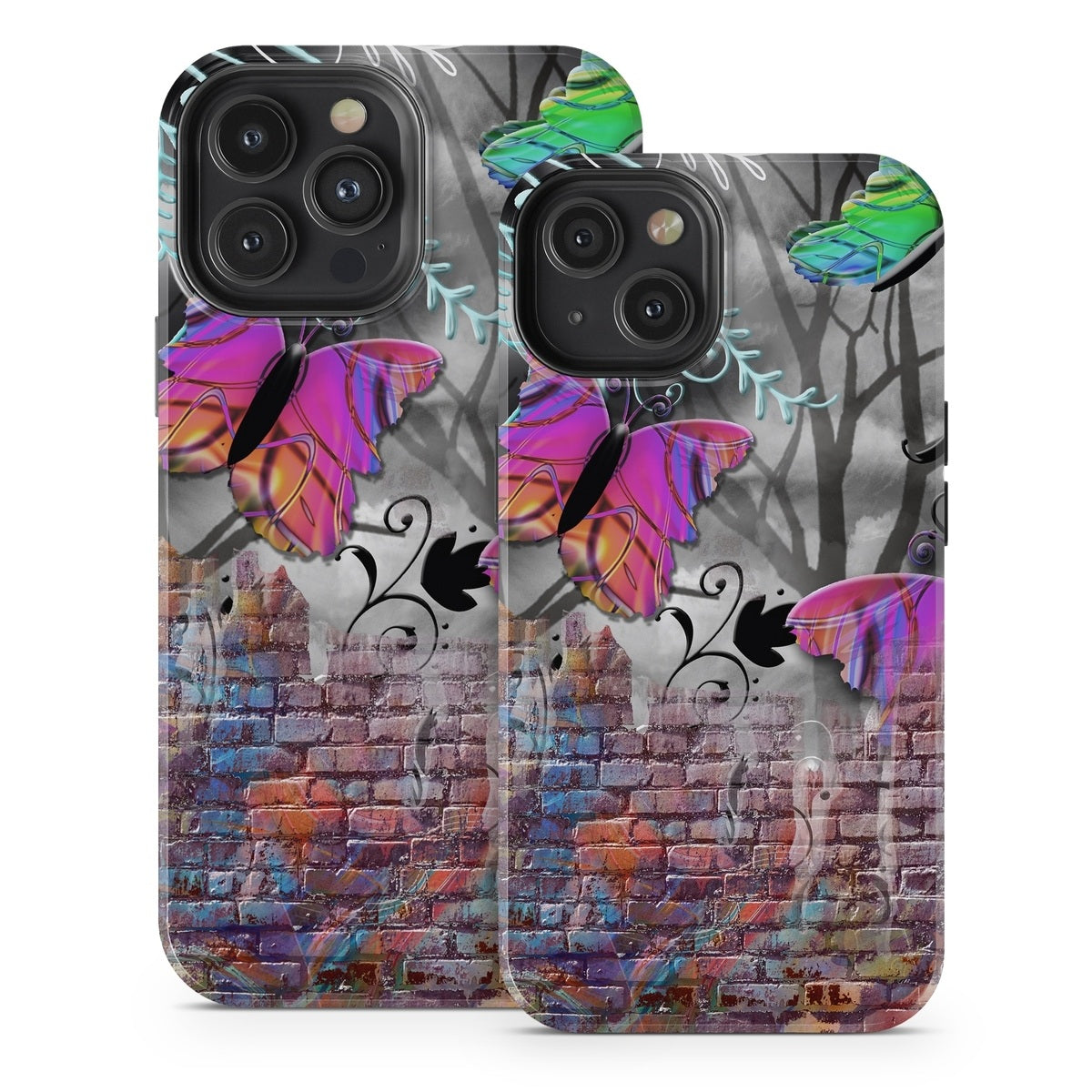 Butterfly Wall - Apple iPhone 13 Tough Case