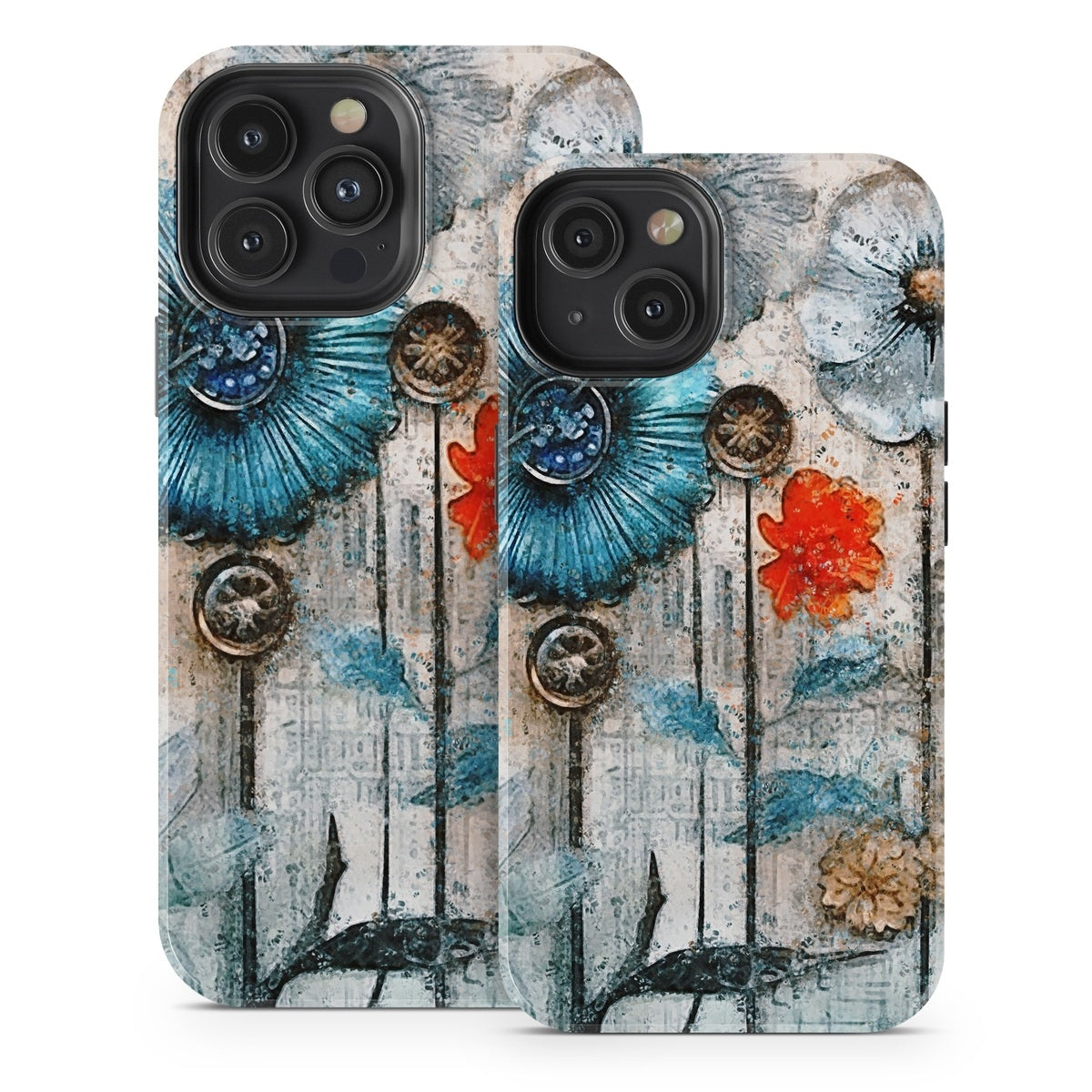 Steampunk Flowers - Apple iPhone 13 Tough Case