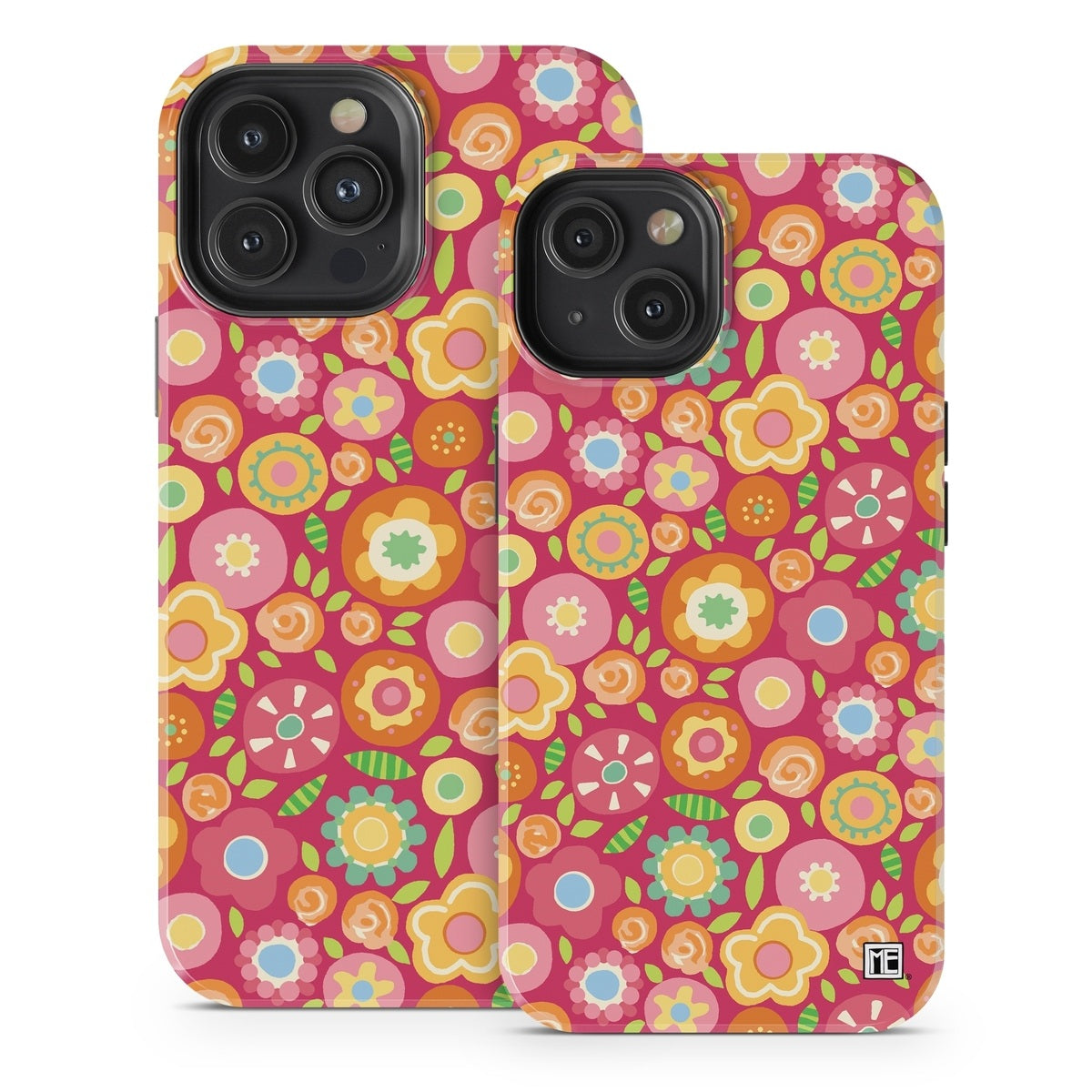 Flowers Squished - Apple iPhone 13 Tough Case