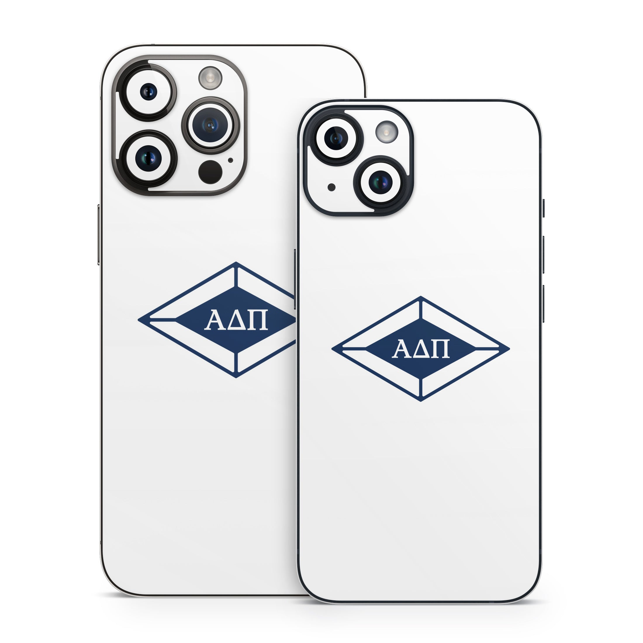 Alpha Delta Pi Diamond Letters White - Apple iPhone 14 Skin