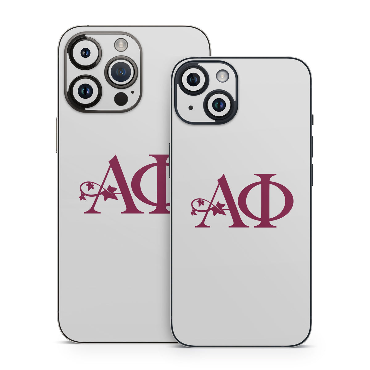 Alpha Phi Greek Letters Silver - Apple iPhone 14 Skin
