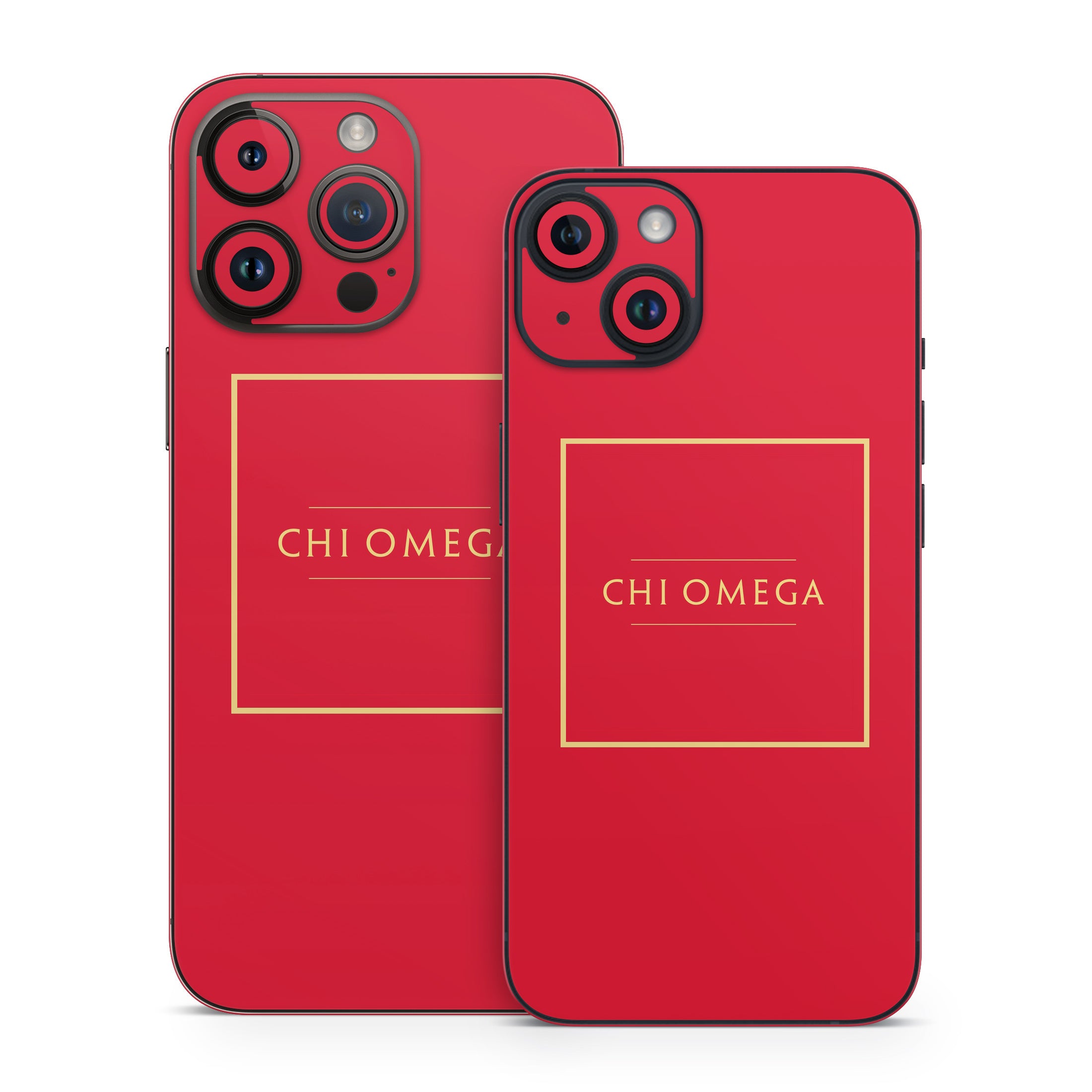 Chi Omega Cardinal with Border - Apple iPhone 14 Skin