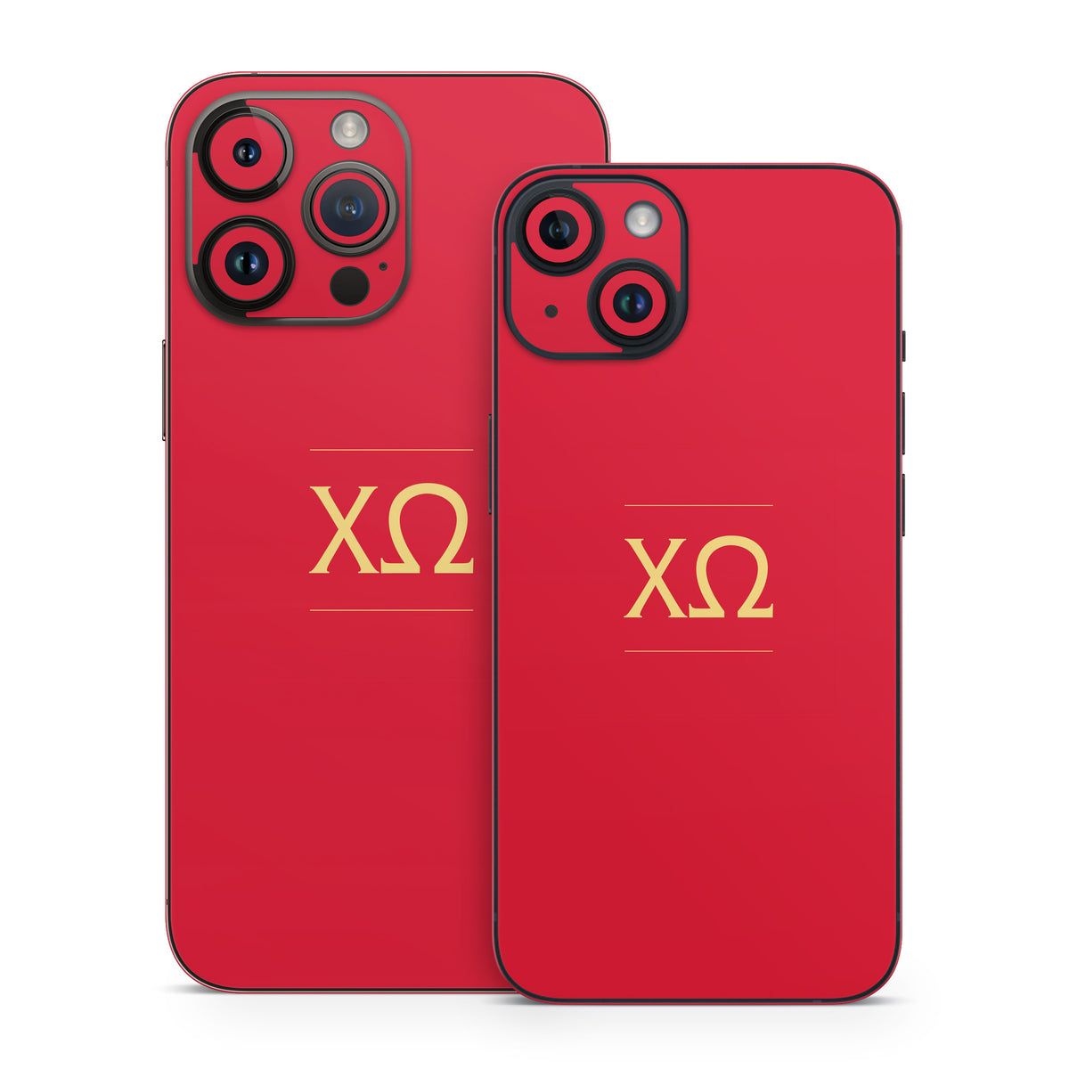 Chi Omega Letters Cardinal - Apple iPhone 14 Skin