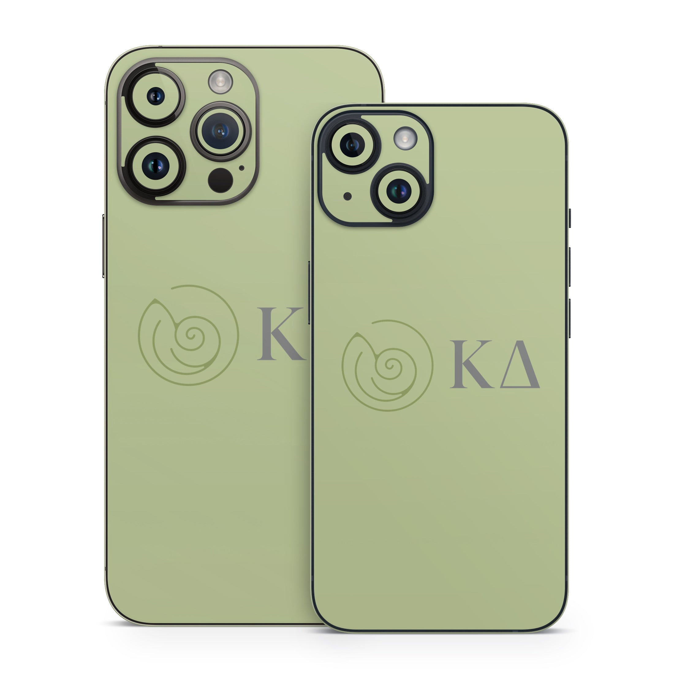 Kappa Delta Greek Letters Light Olive - Apple iPhone 14 Skin