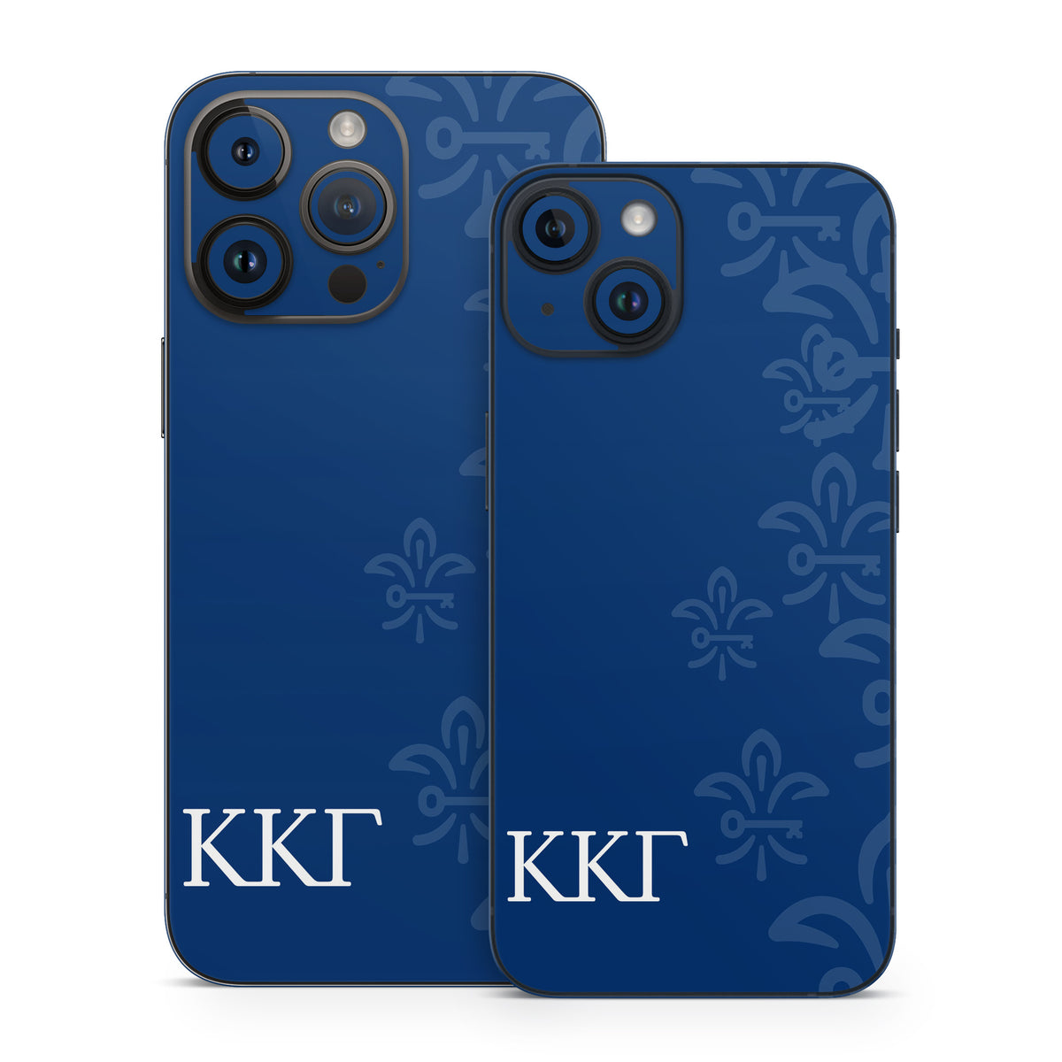 Kappa Kappa Gamma Letters and Fleur De Key Gamma Blue - Apple iPhone 14 Skin