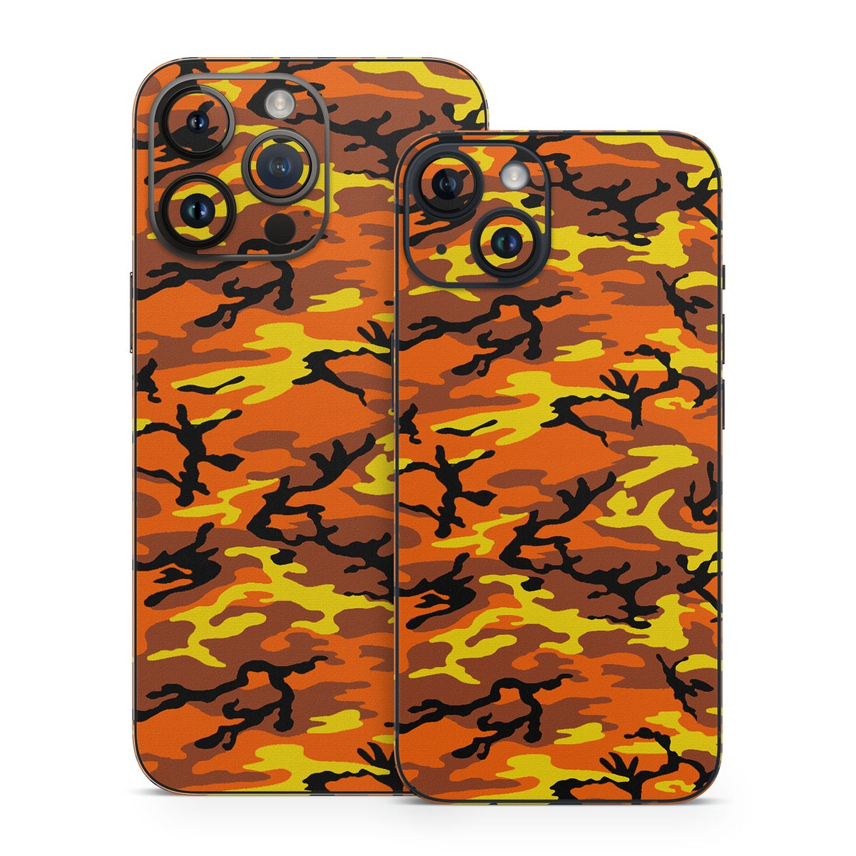Orange Camo - Apple iPhone 14 Skin iPhone 14 Pro Max / Cut Skin to Expose Logo Orange Camo - Apple iPhone 14 Skin iPhone 14 Pro Max / Cut Skin to Expose Logo