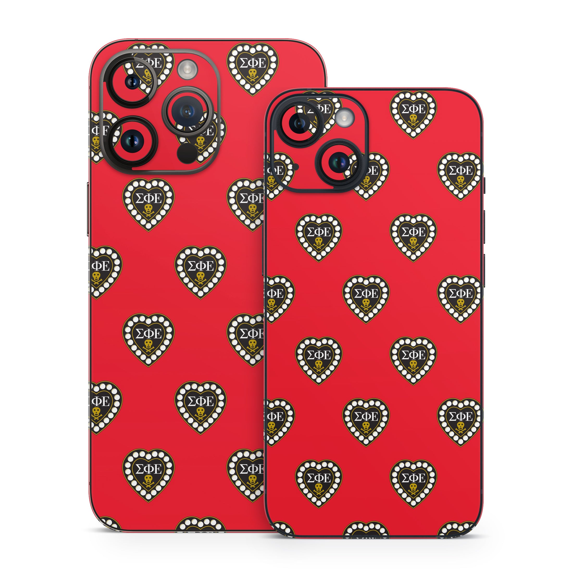 Sigma Phi Epsilon Badge Pattern Red - Apple iPhone 14 Skin