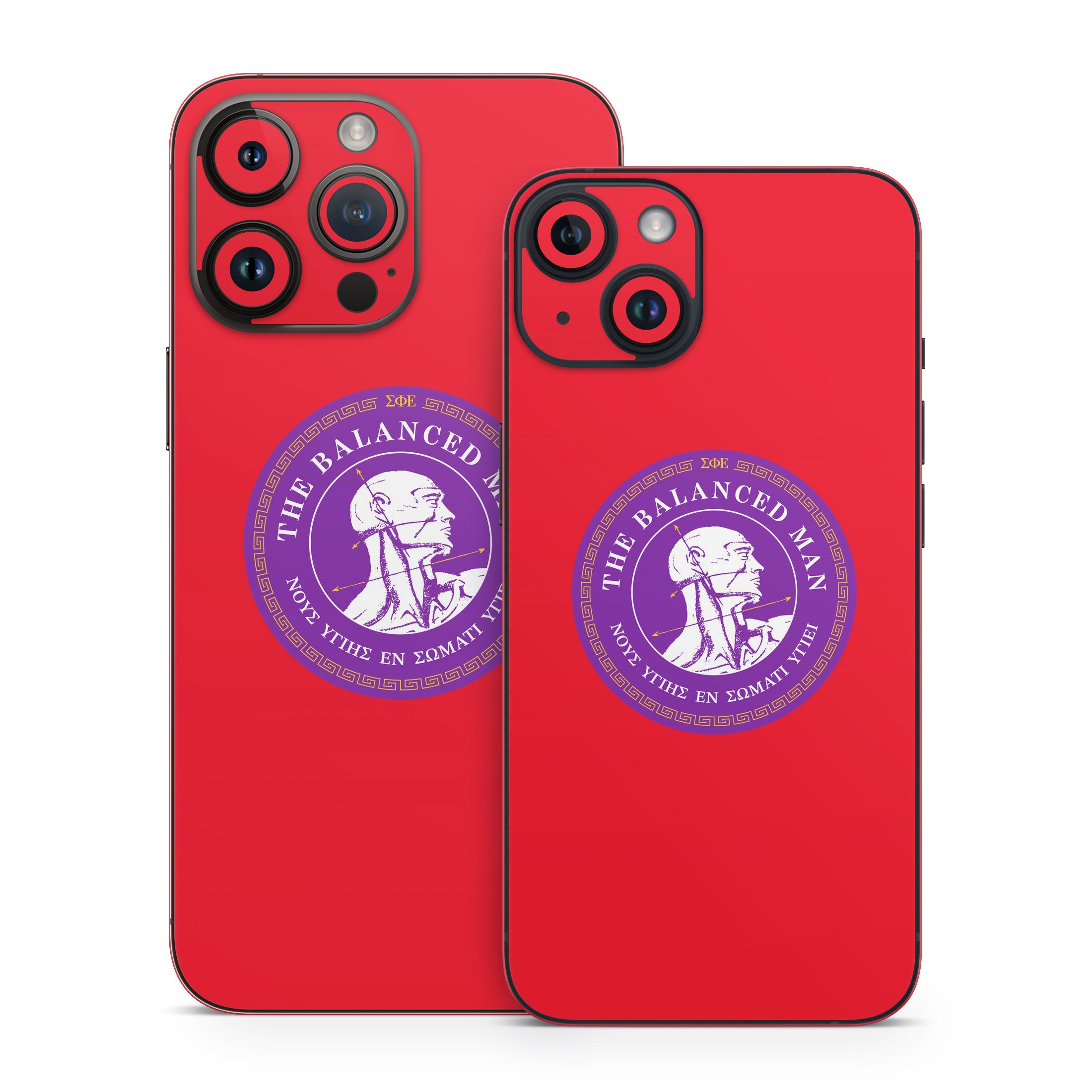 Sigma Phi Epsilon Balanced Man Red - Apple iPhone 14 Skin