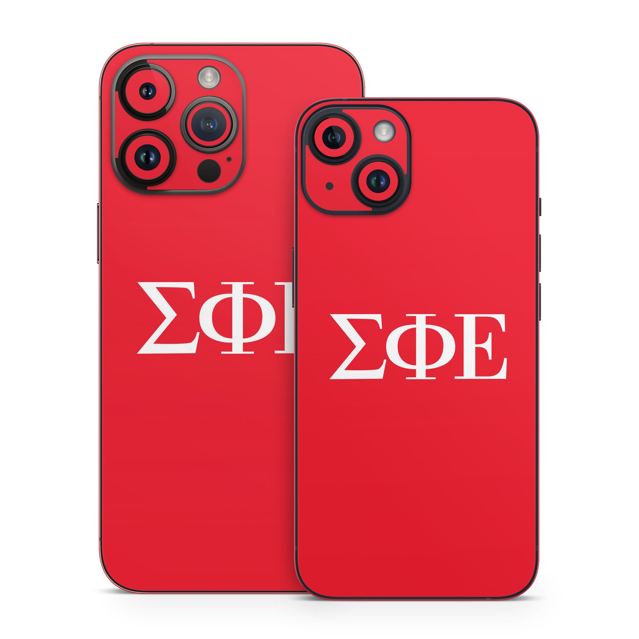 Sigma Phi Epsilon Greek Letters Red - Apple iPhone 14 Skin