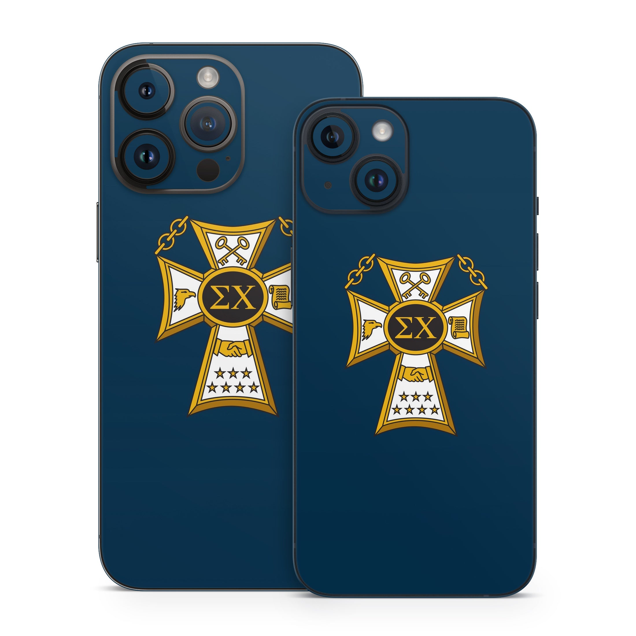 Sigma Chi Badge Navy - Apple iPhone 14 Skin