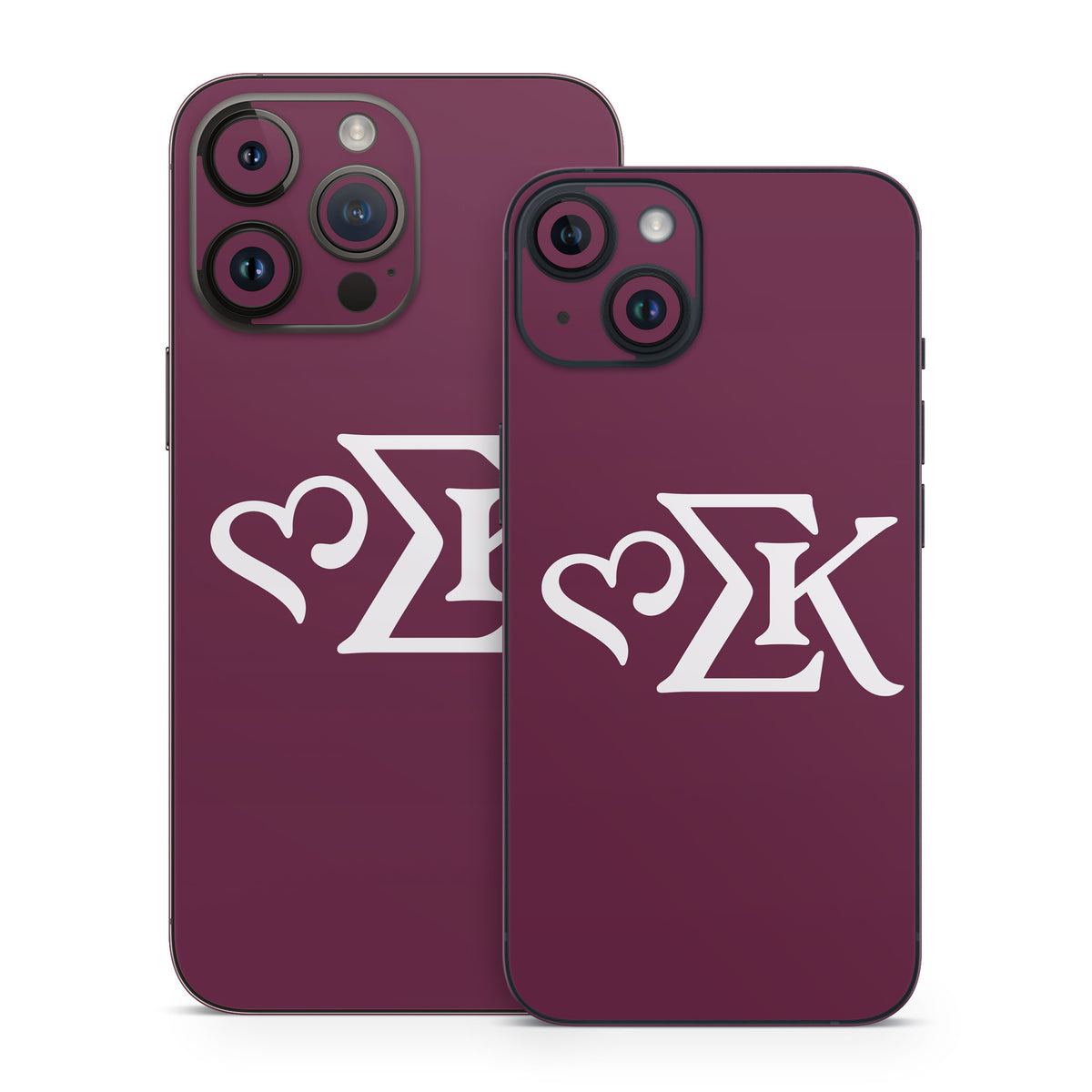 Sigma Kappa Greek Letters Dove Love on Mary Maroon - Apple iPhone 14 Skin