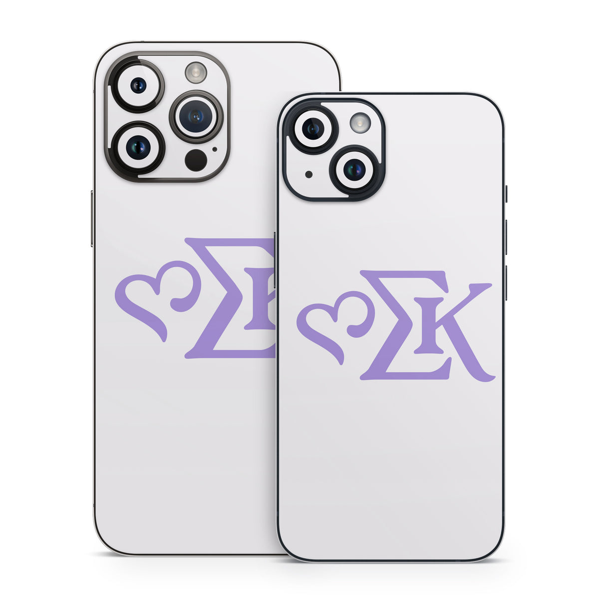 Sigma Kappa Greek Letters Legacy Lavender on Dove Love - Apple iPhone 14 Skin