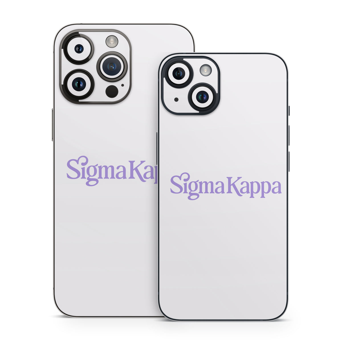 Sigma Kappa Primary Logo Legacy Lavender on Dove Love - Apple iPhone 14 Skin