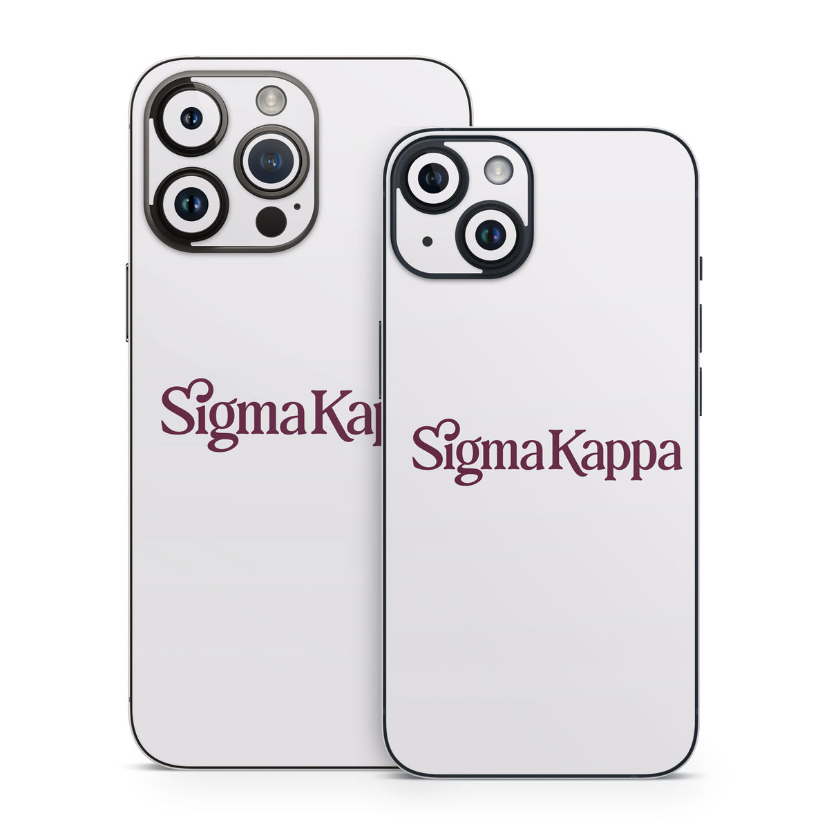 Sigma Kappa Primary Logo Mary Maroon on Dove Love - Apple iPhone 14 Skin