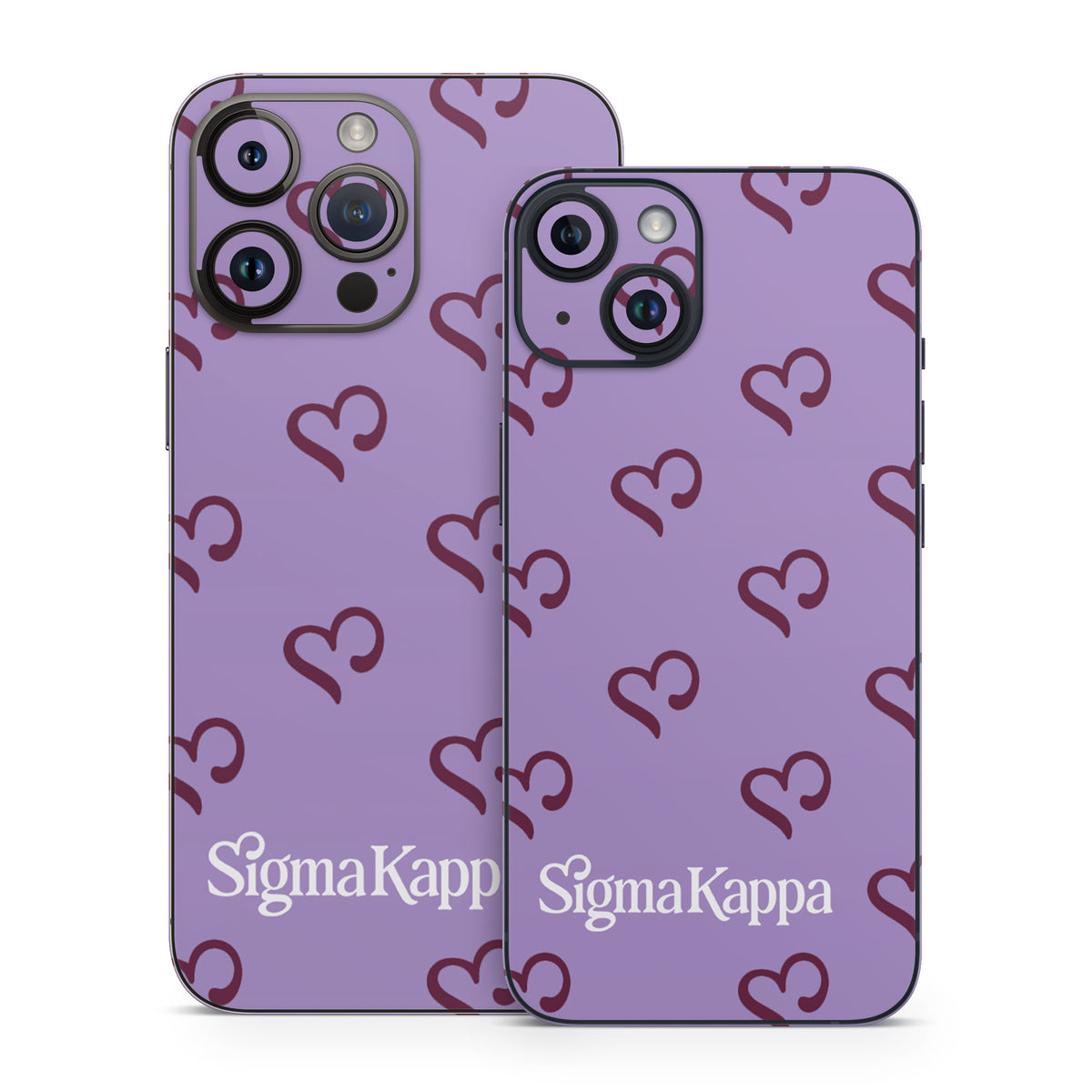 Sigma Kappa Hearts Pattern - Apple iPhone 14 Skin