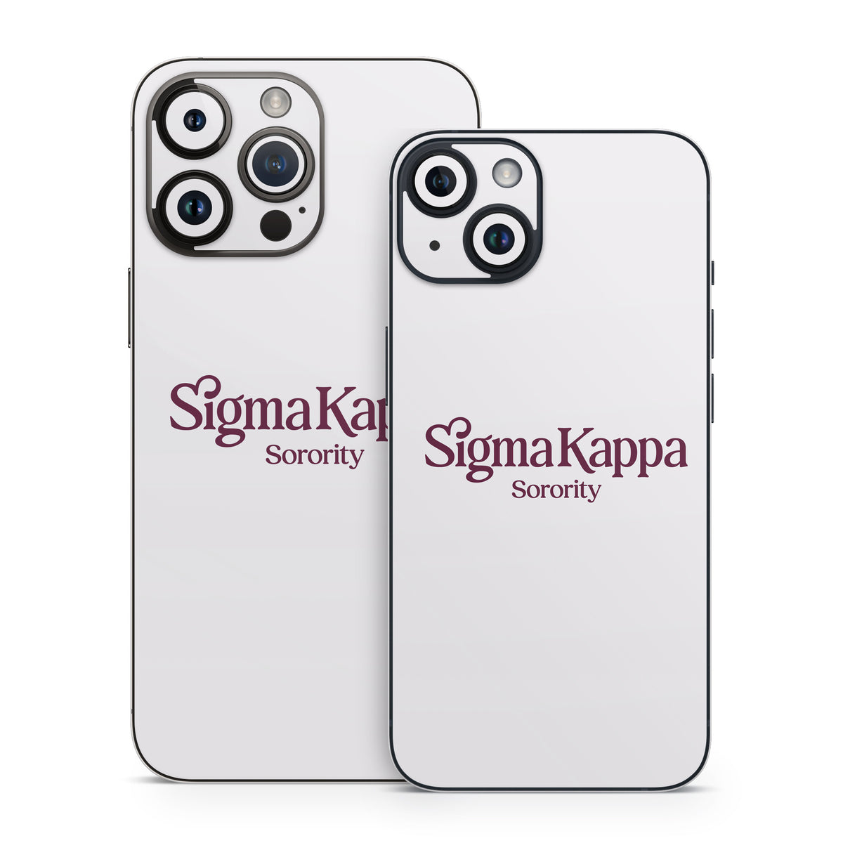 Sigma Kappa Sorority Logo Mary Maroon on Dove Love - Apple iPhone 14 Skin