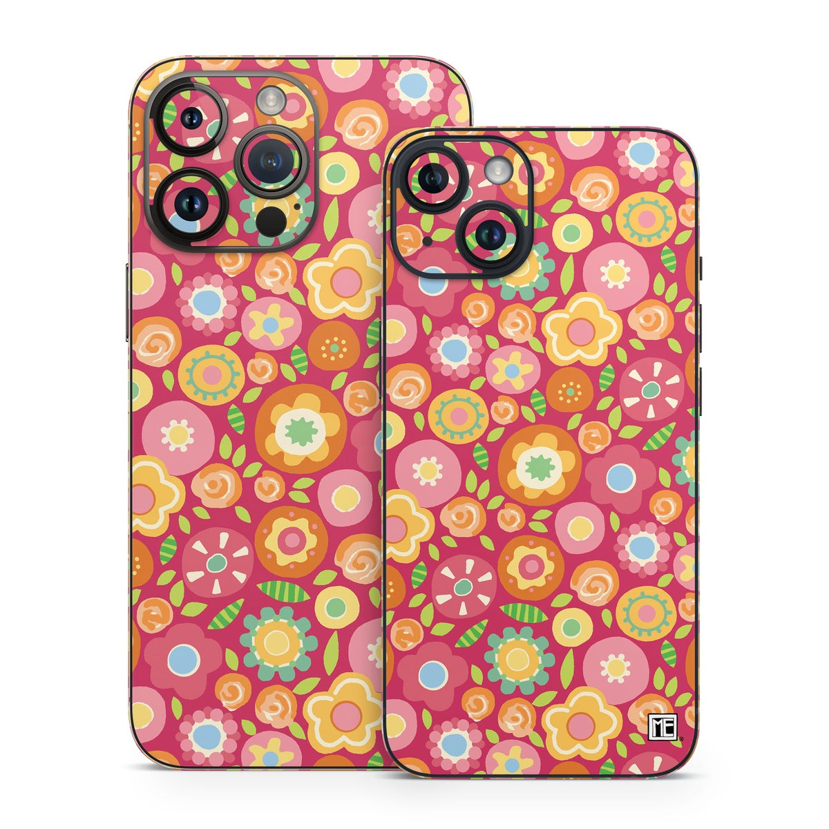 Flowers Squished - Apple iPhone 14 Skin