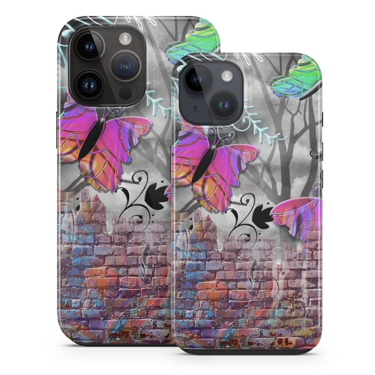 Butterfly Wall - Apple iPhone 14 Tough Case