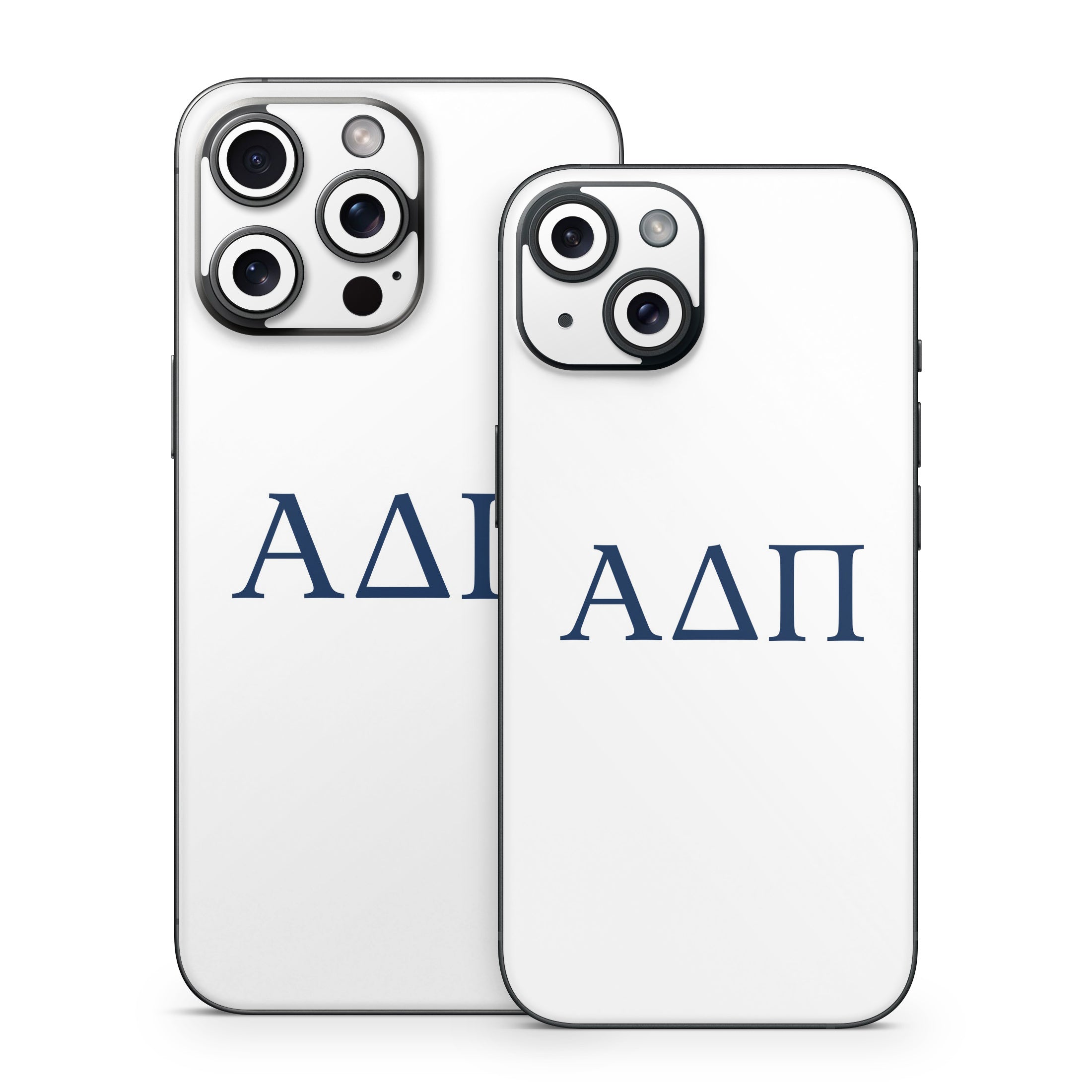 Alpha Delta Pi Greek Letters White - Apple iPhone 15 Skin
