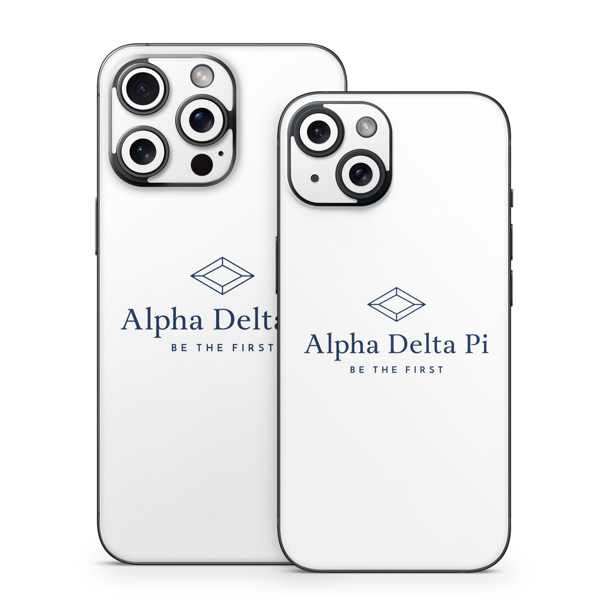 Alpha Delta Pi Primary Logo White - Apple iPhone 15 Skin