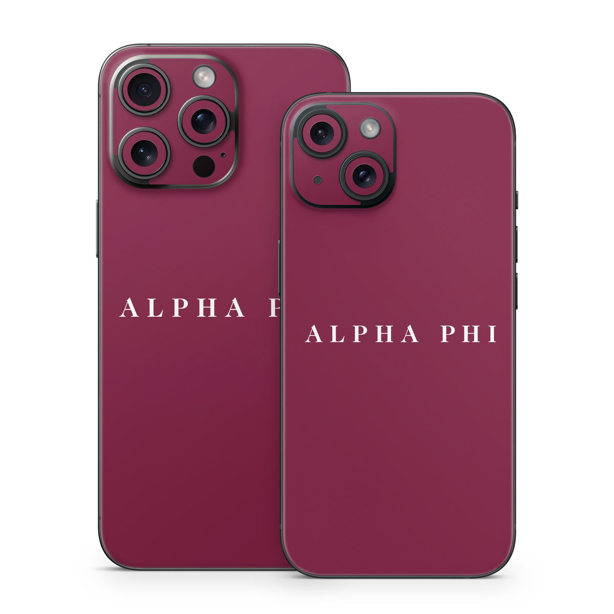 Alpha Phi Wordmark Bordeaux - Apple iPhone 15 Skin