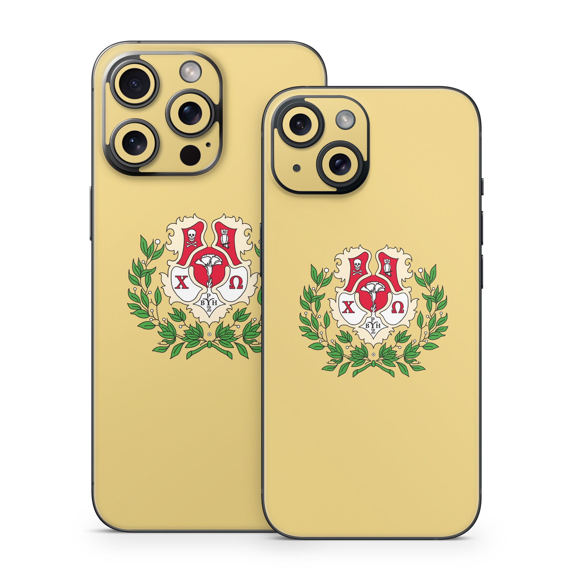 Chi Omega Crest Straw - Apple iPhone 15 Skin