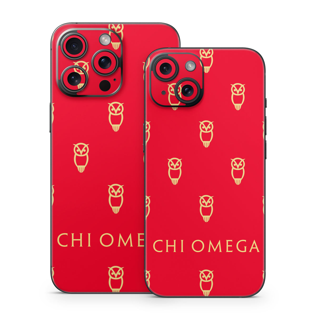 Chi Omega Owl Pattern - Apple iPhone 15 Skin