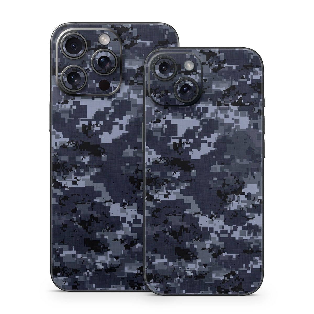 Digital Navy Camo - Apple iPhone 15 Skin