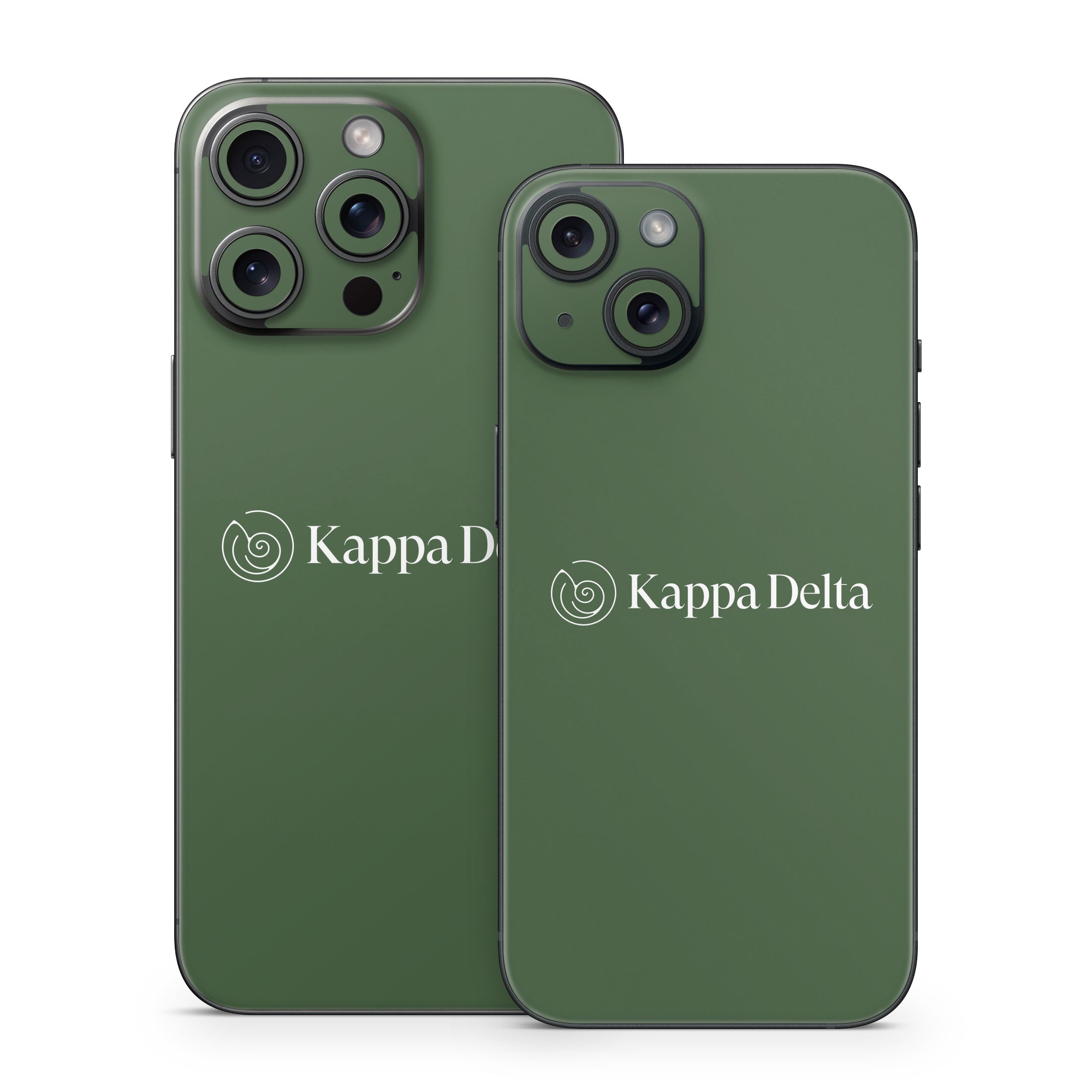 Kappa Delta Secondary Logo Dark Olive - Apple iPhone 15 Skin