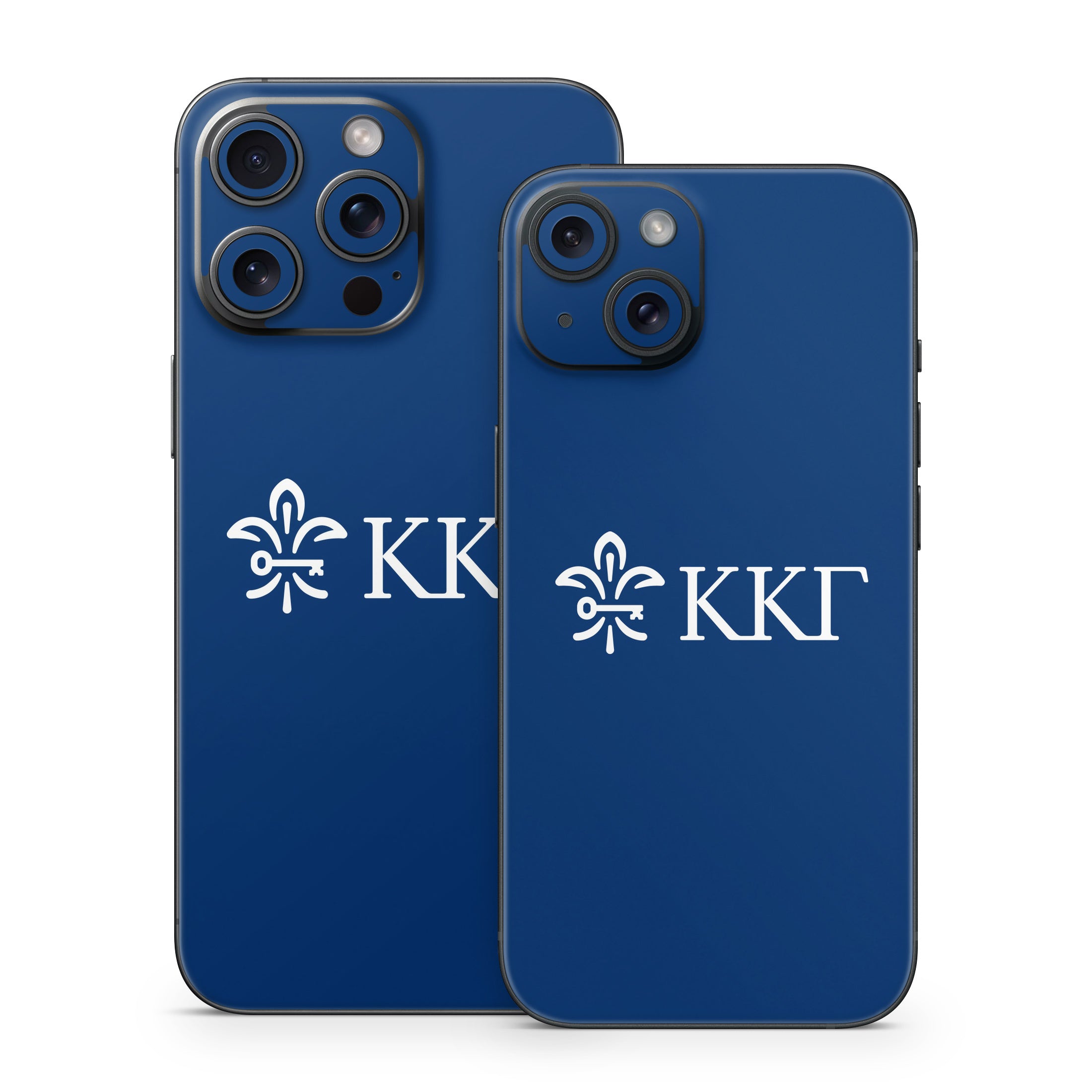 Kappa Kappa Gamma Letterkey Horizontal Kappa Blue - Apple iPhone 15 Skin