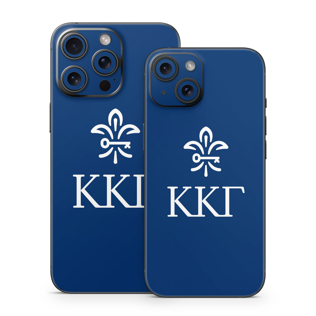 Kappa Kappa Gamma Letterkey Vertical Kappa Blue - Apple iPhone 15 Skin