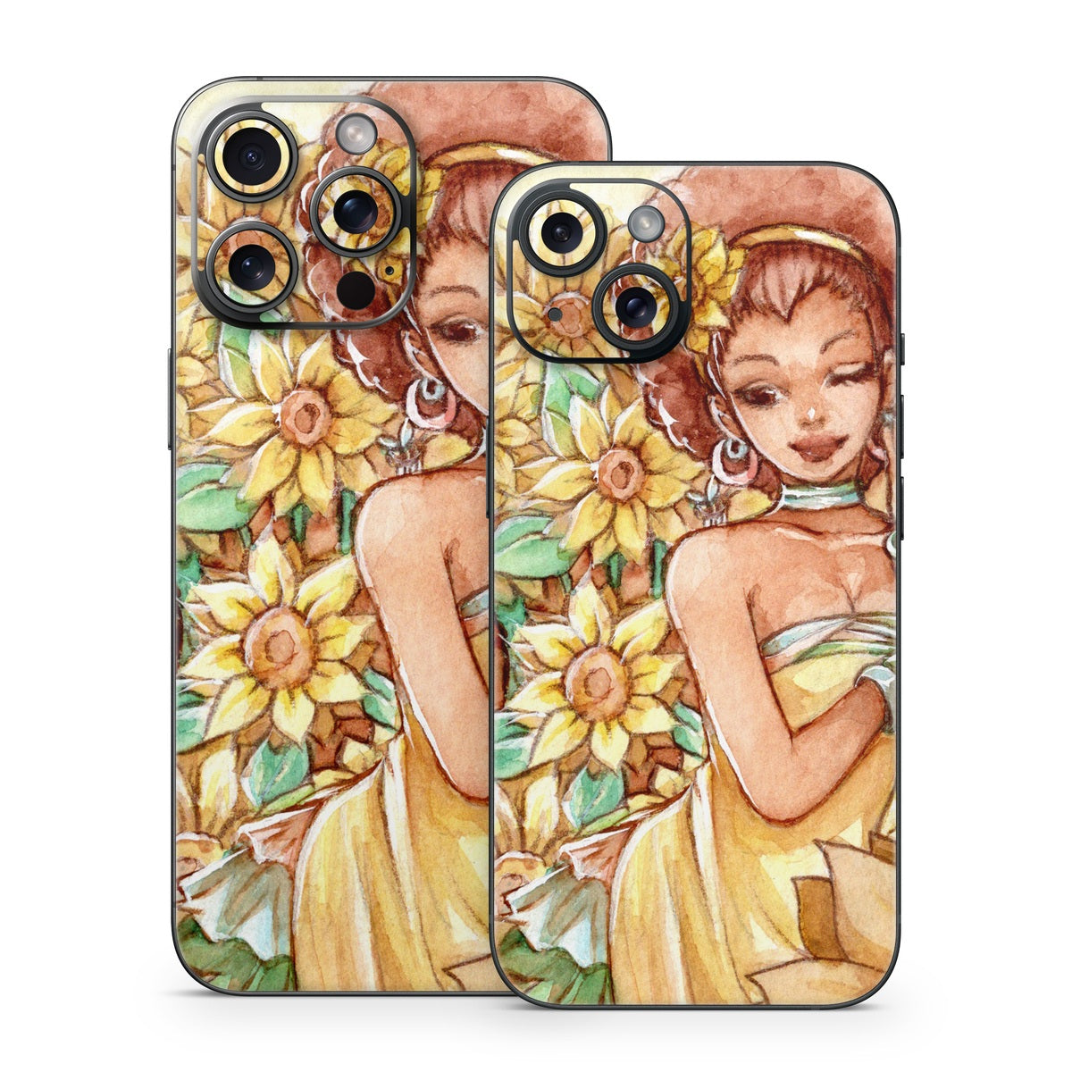 Lady Sunflower - Apple iPhone 15 Skin