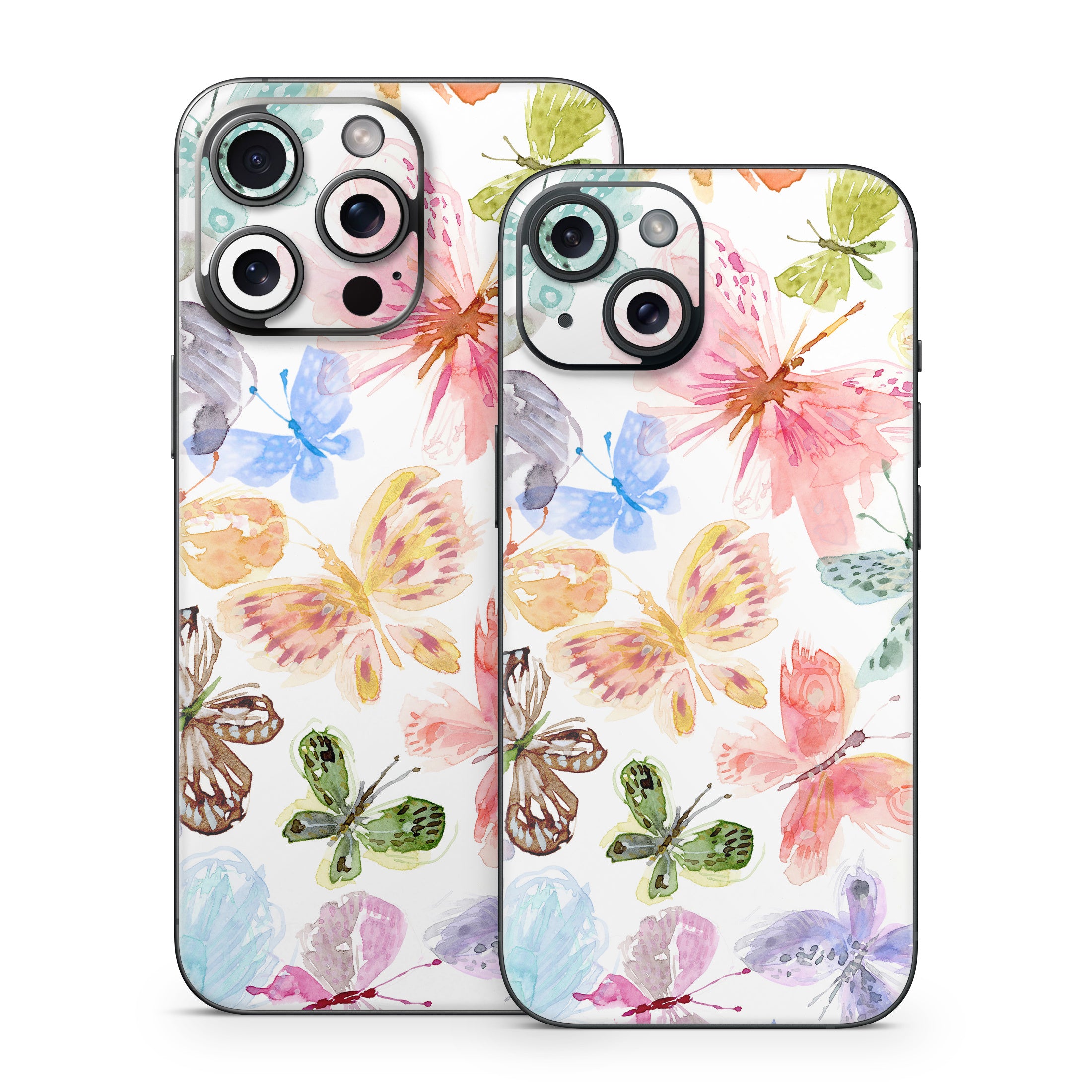 Pastel Butterflies - Apple iPhone 15 Skin