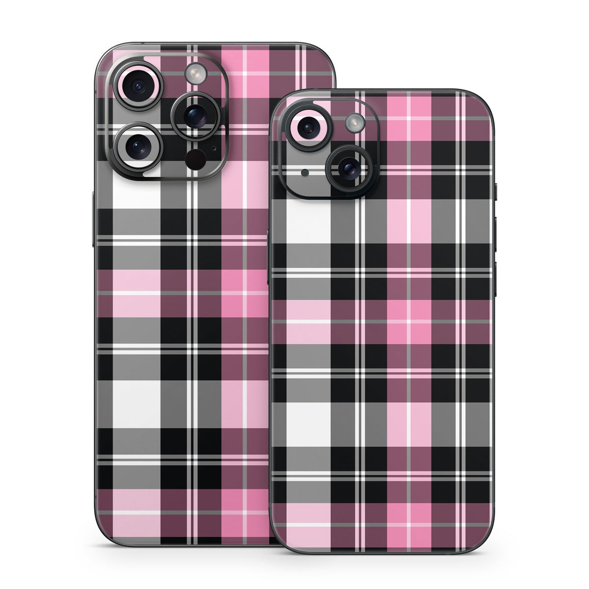 Pink Plaid - Apple iPhone 15 Skin