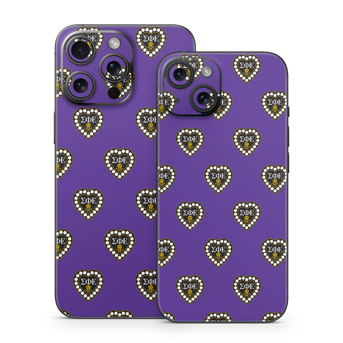Sigma Phi Epsilon Badge Pattern Purple - Apple iPhone 15 Skin