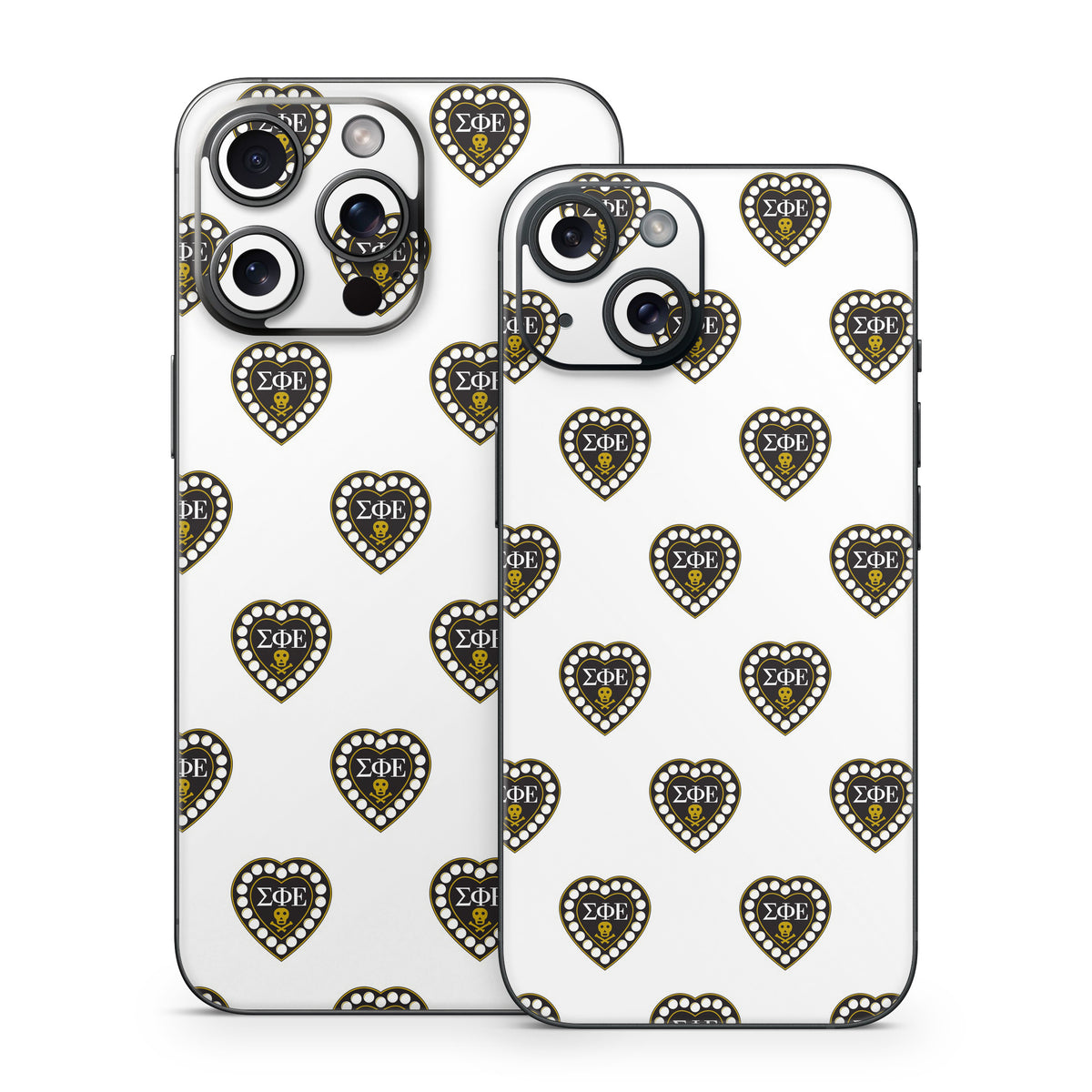 Sigma Phi Epsilon Badge Pattern White - Apple iPhone 15 Skin