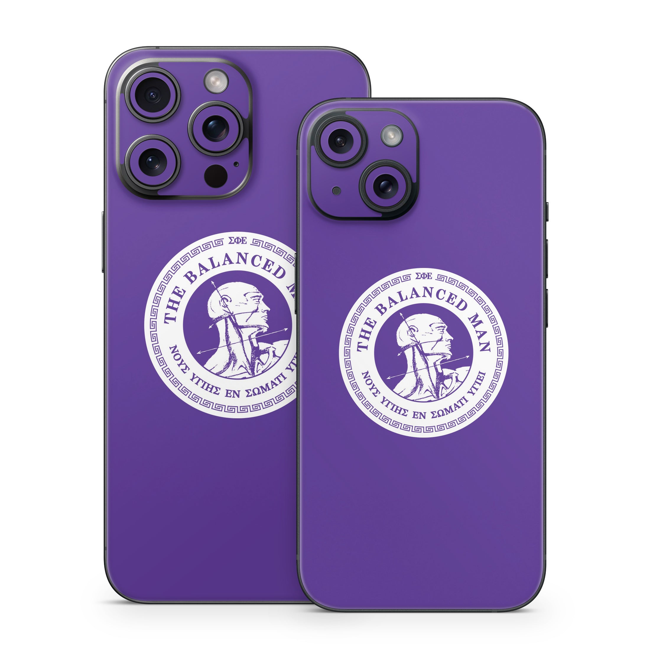 Sigma Phi Epsilon Balanced Man Purple - Apple iPhone 15 Skin