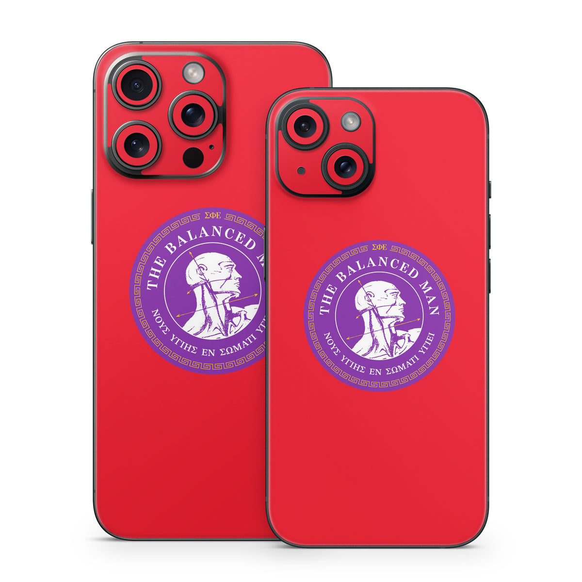 Sigma Phi Epsilon Balanced Man Red - Apple iPhone 15 Skin